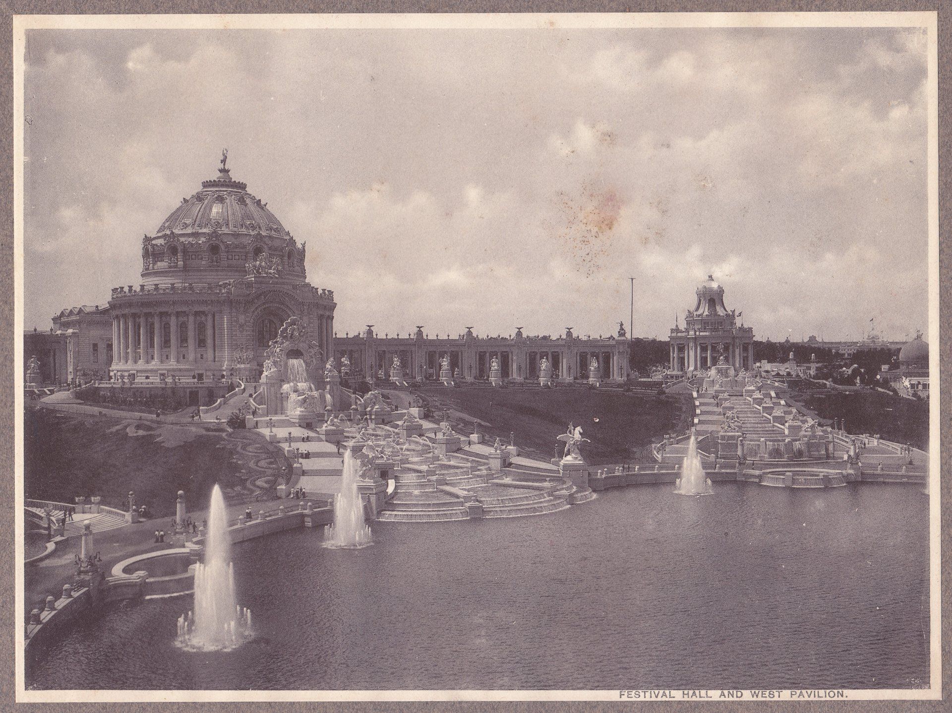 FESTIVAL HALL AND WEST PAVILION.