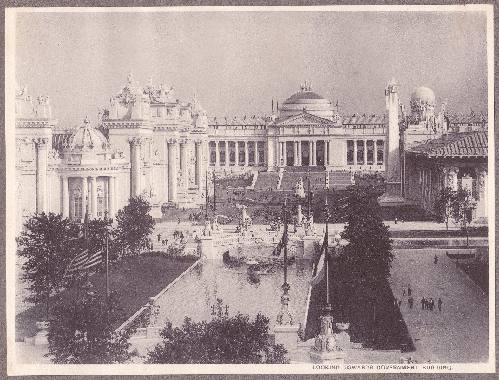 LOOKING TOWARDS GOVERNMENT BUILDING.