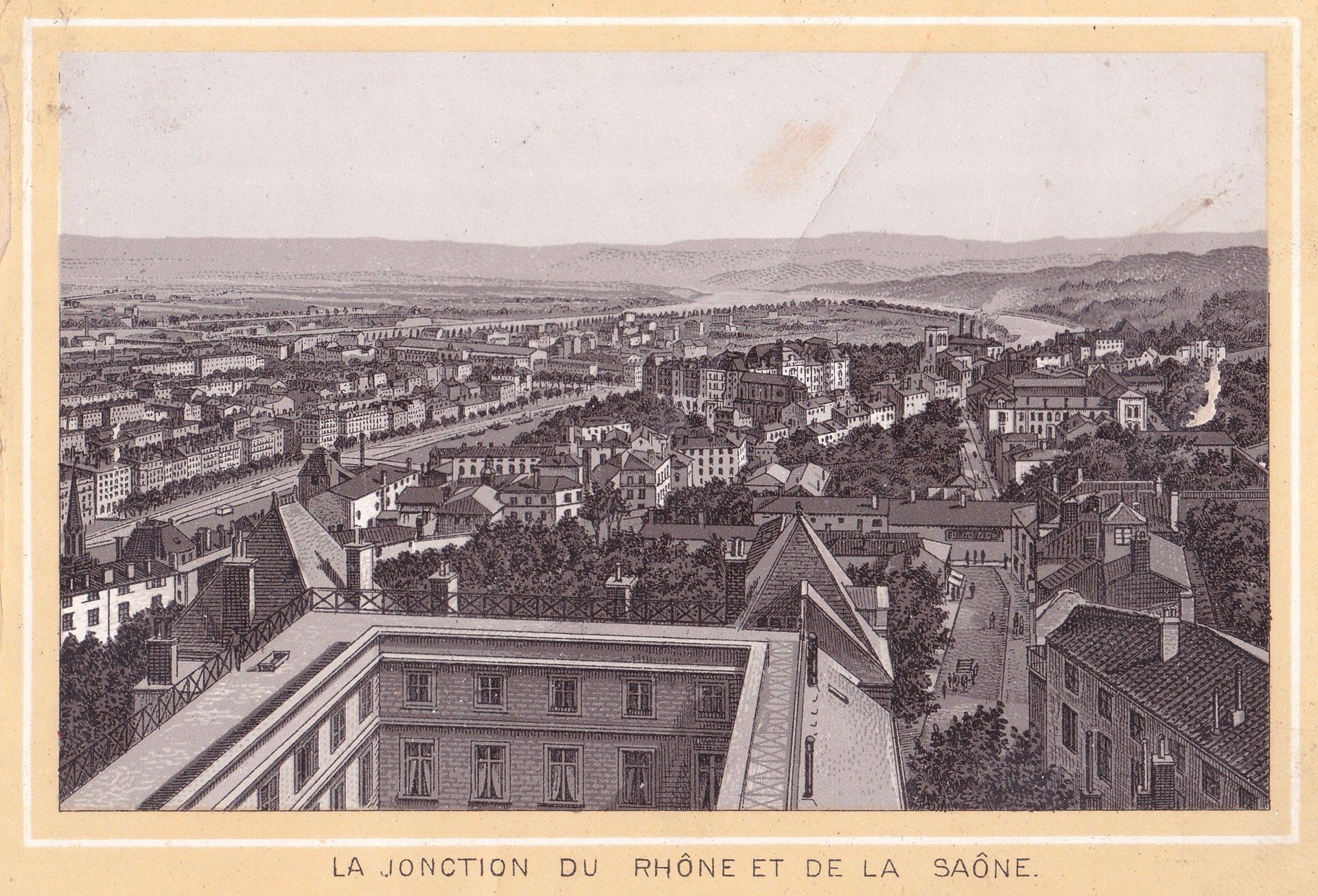 LA JONCTION DU RHÔNE ET DE LA SAÔNE.