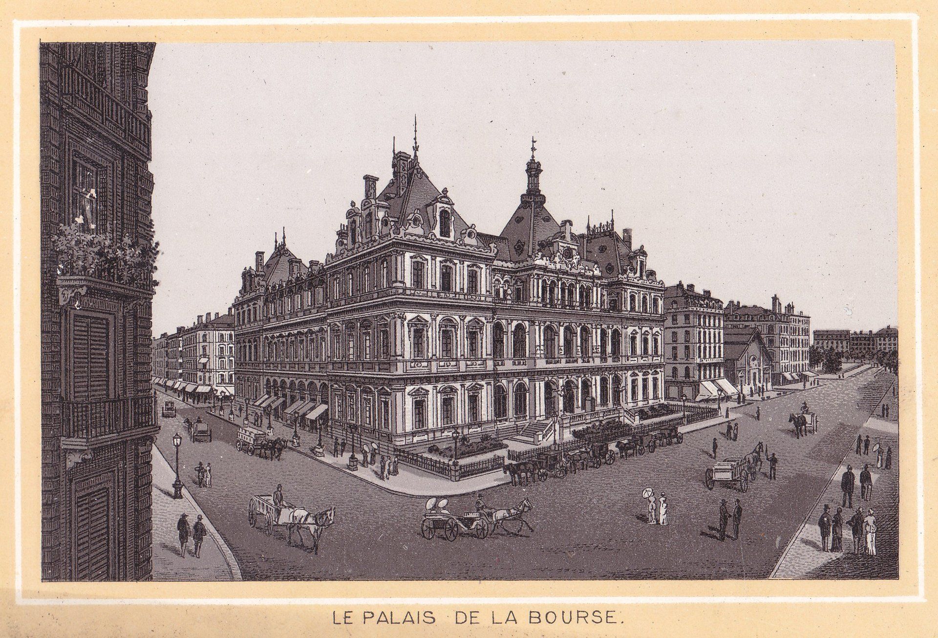LE PALAIS DE LA BOURSE.