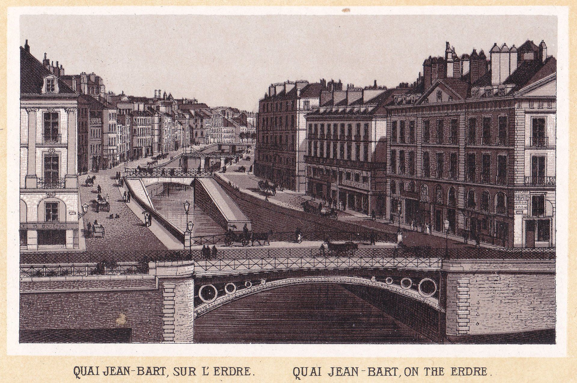 QUAI JEAN-BART, SUR L'ERDRE. QUAI JEAN-BART, ON THE ERDRE.