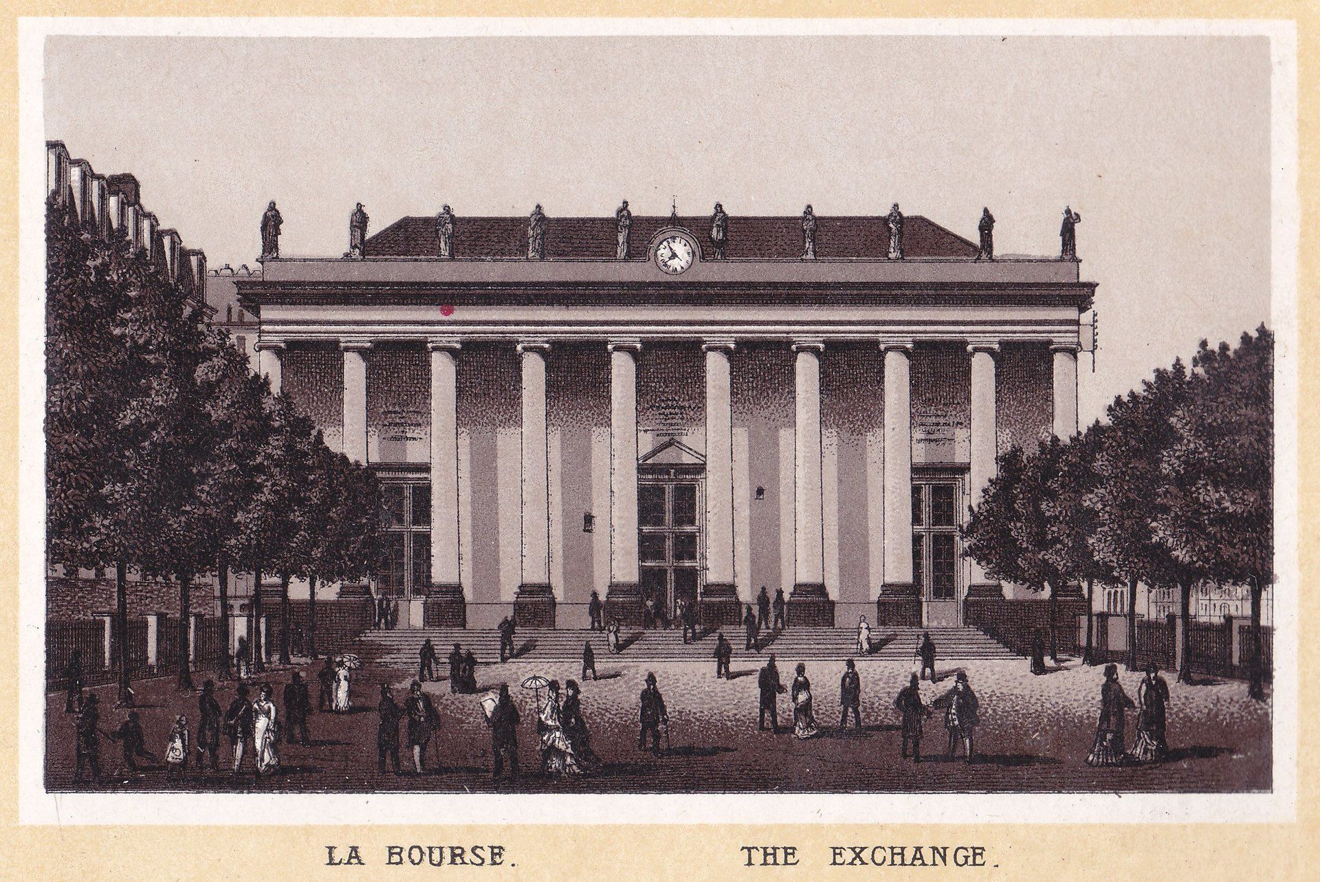 LA BOURSE. THE EXCHANGE.