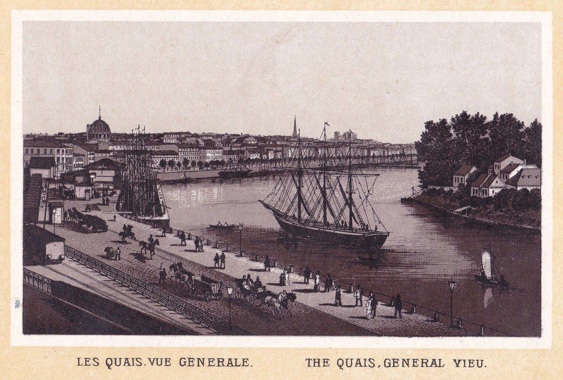 LES QUAIS. VUE GENERALE. THE QUAIS, GENERAL VIEU.