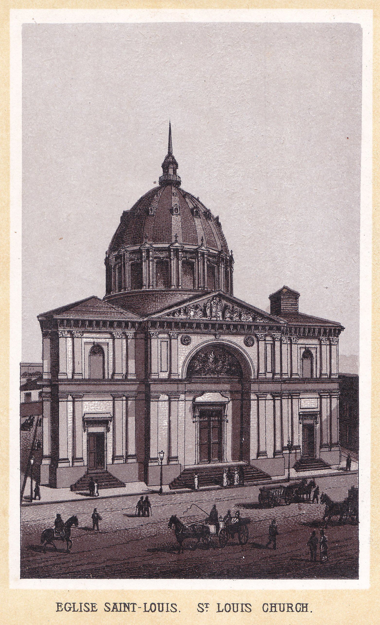 EGLISE SAINT-LOUIS.  ST LOUIS CHURCH.