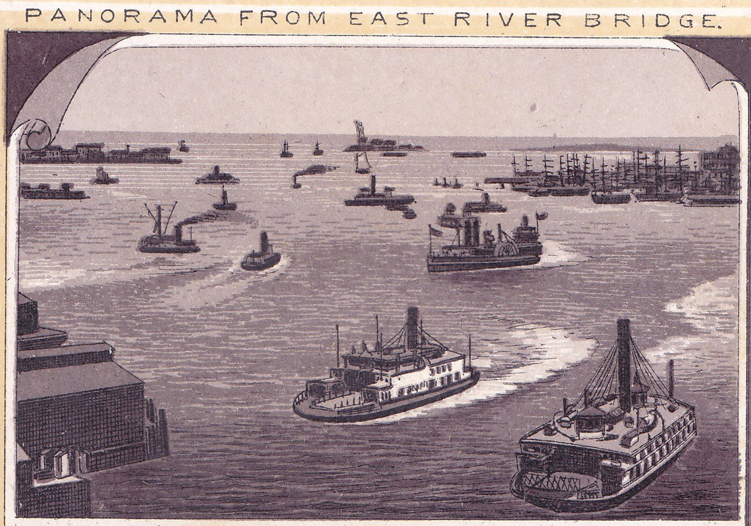 PANORAMA FROM EAST RIVER BRIDGE.