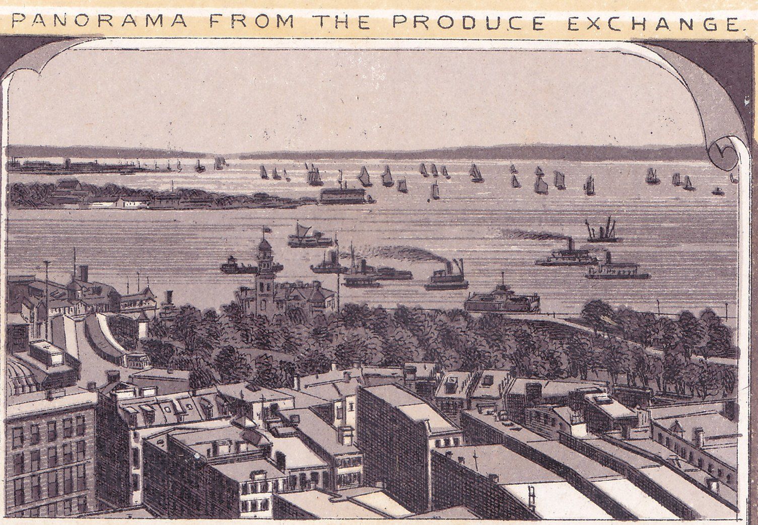 PANORAMA FROM THE PRODUCE EXCHANGE.