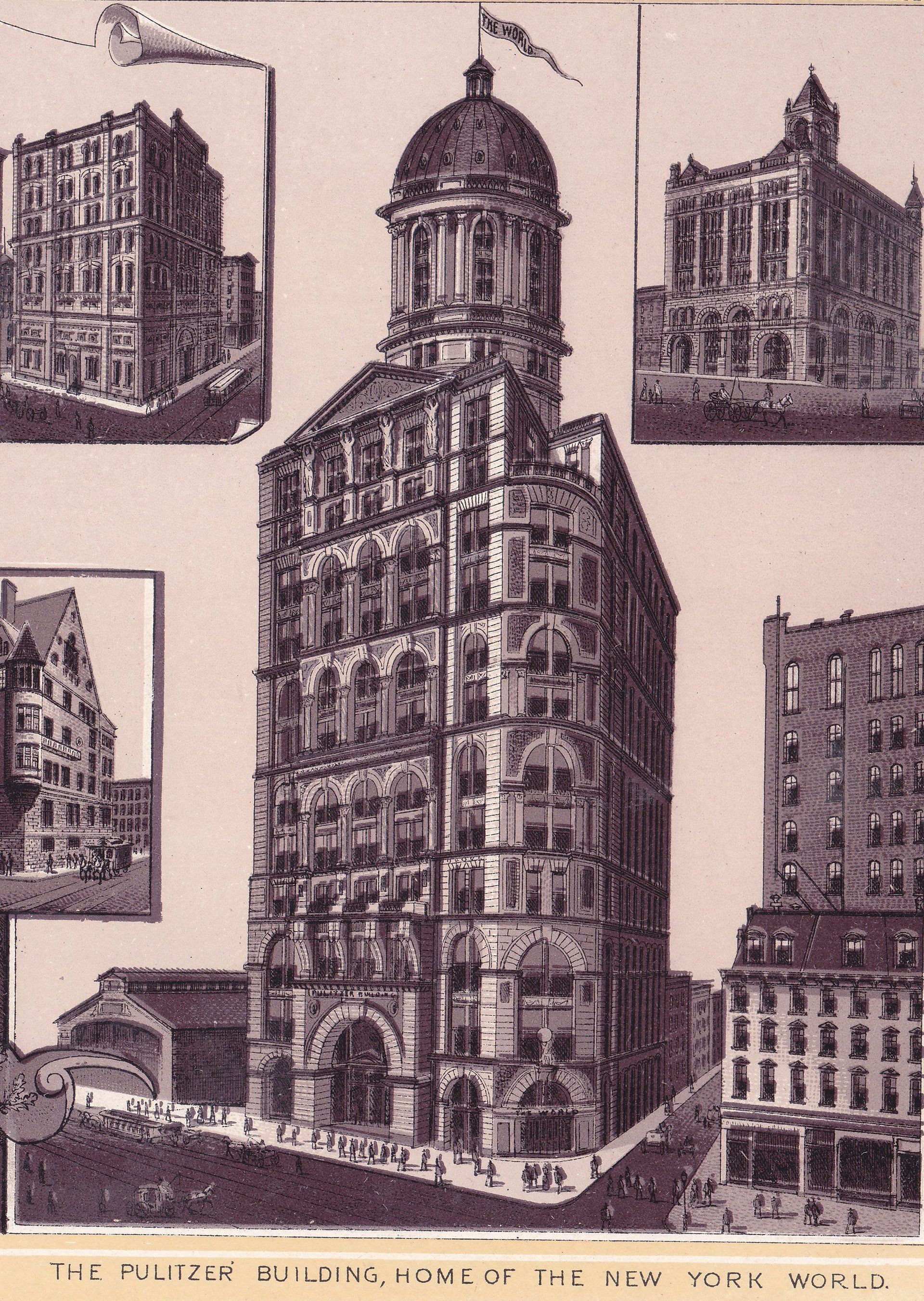 THE PULITZER BUILDING, HOME OF THE NEW YORK WORLD.