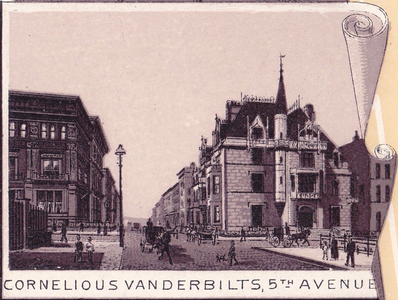 CORNELIOUS VANDERBILTS, 5TH AVENUE.