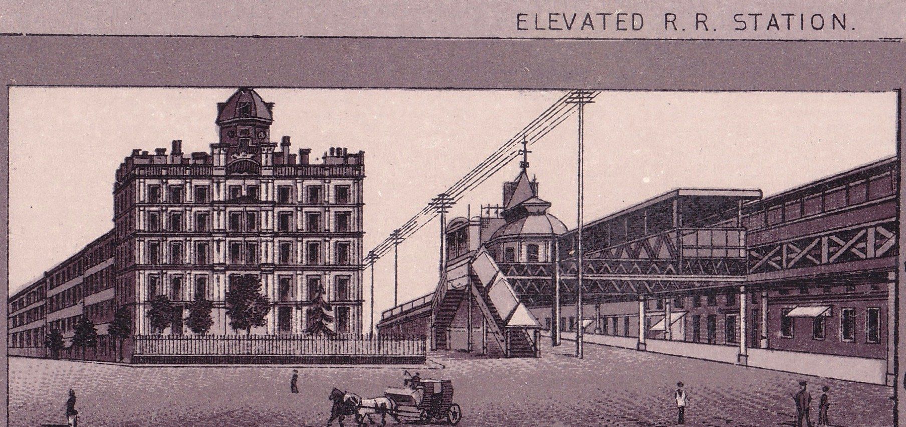 ELEVATED R. R. STATION.
