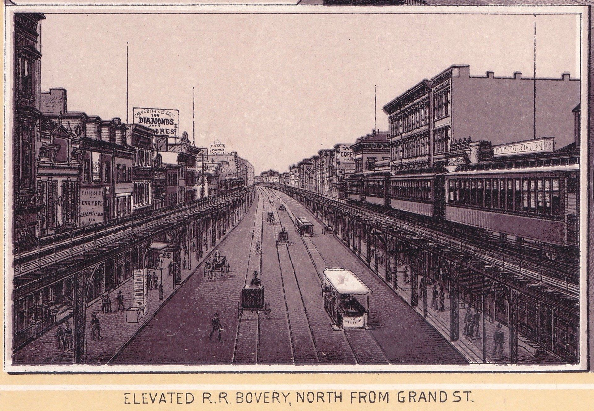 ELEVATED R. R. BOVERY, NORTH FROM GRAND ST.