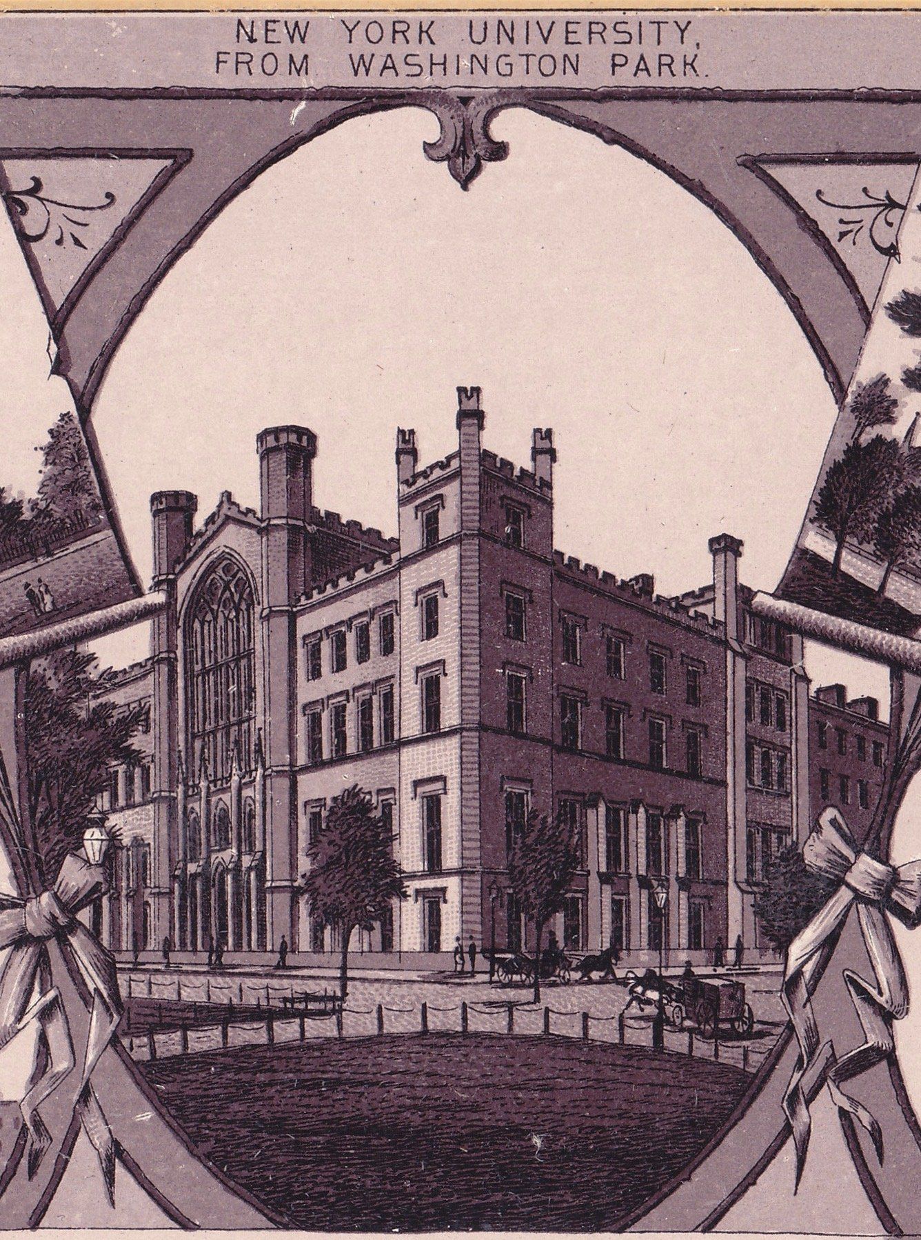 NEW YORK UNIVERSTIY. FROM WASHINGTON PARK.