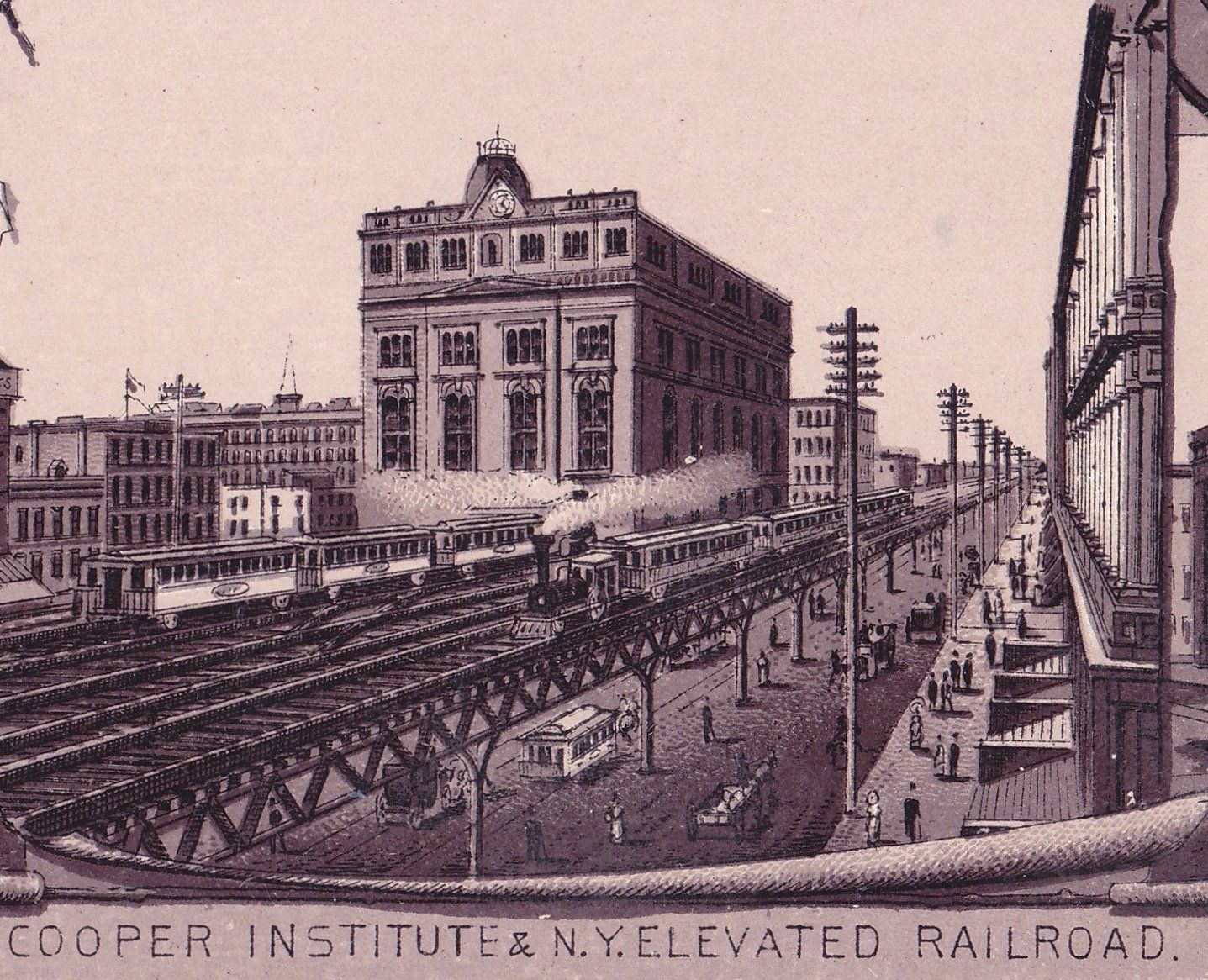 COOPER INSTITUTE & N. Y. ELEVATED RAILROAD.