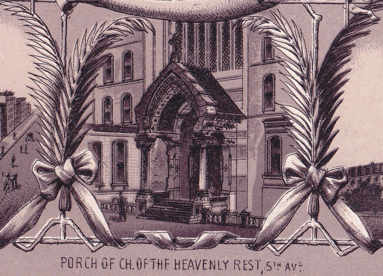 PORCH OF CH. OF THE HEAVENLY REST, 5TH AVE
