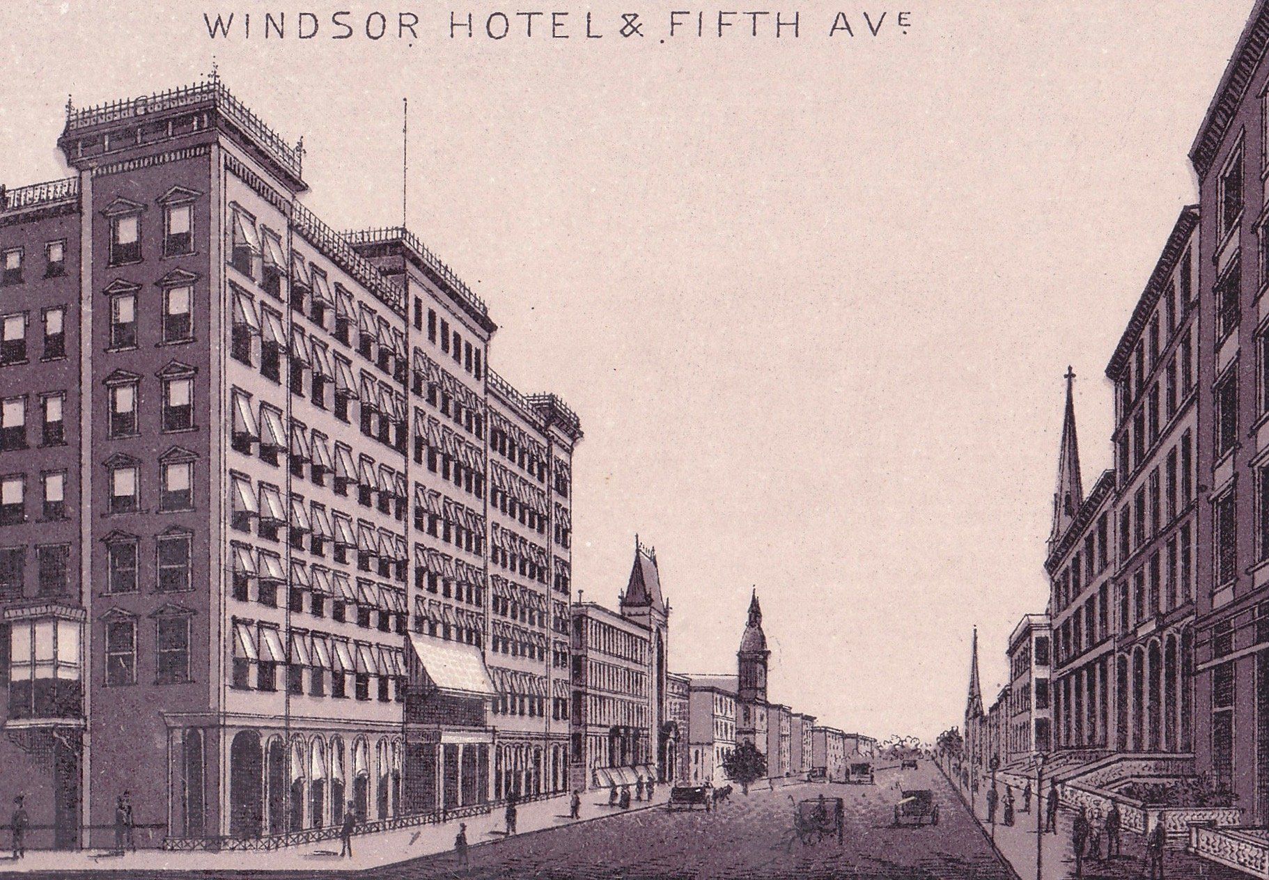 WINDSOR HOTEL & FIFTH AVE.