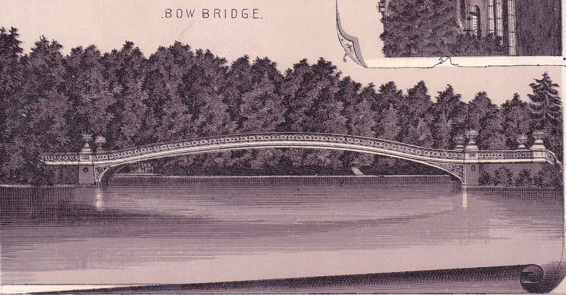 CENTRAL PARK. BOW BRIDGE.