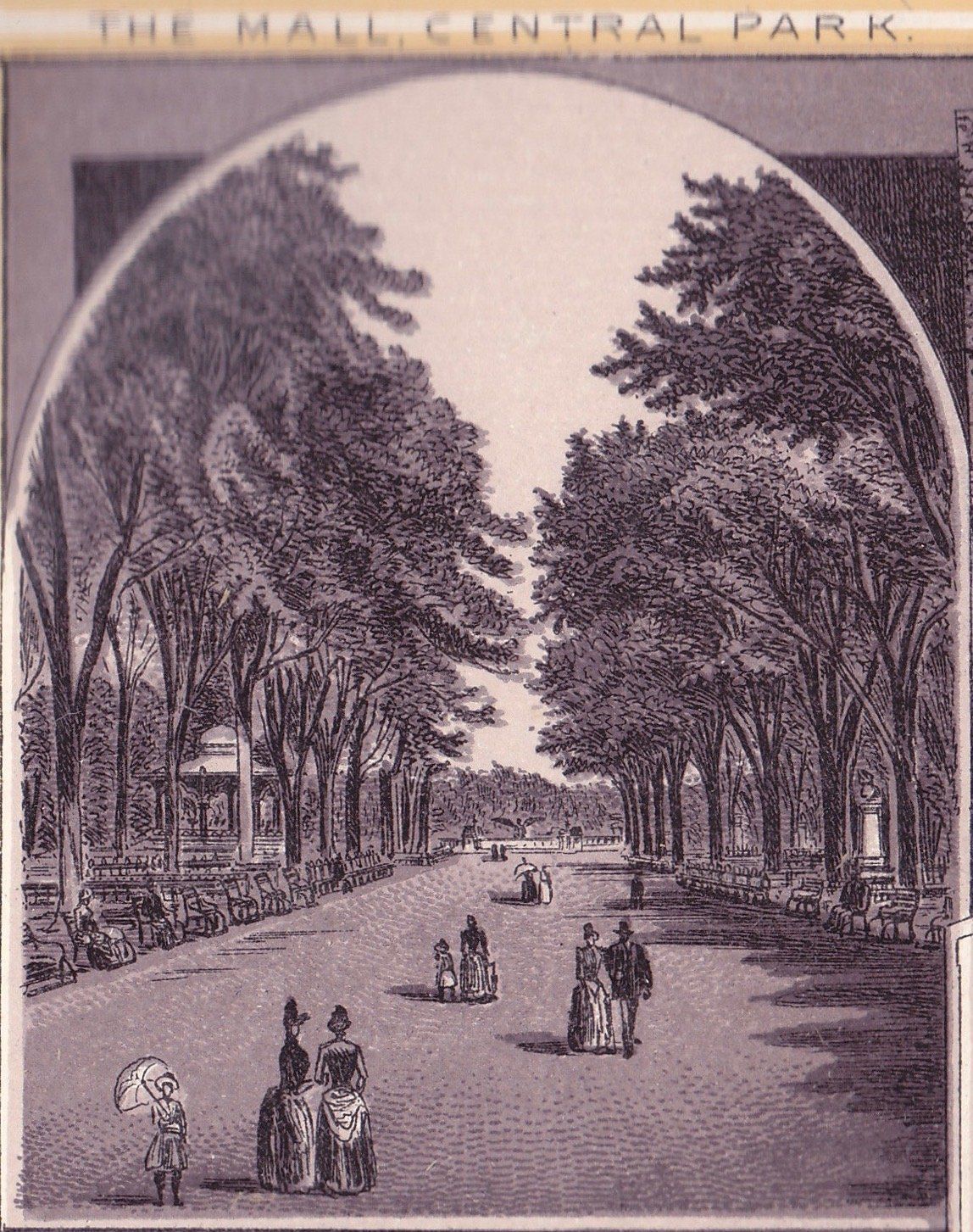 CENTRAL PARK. THE MALL. CENTRAL PARK.