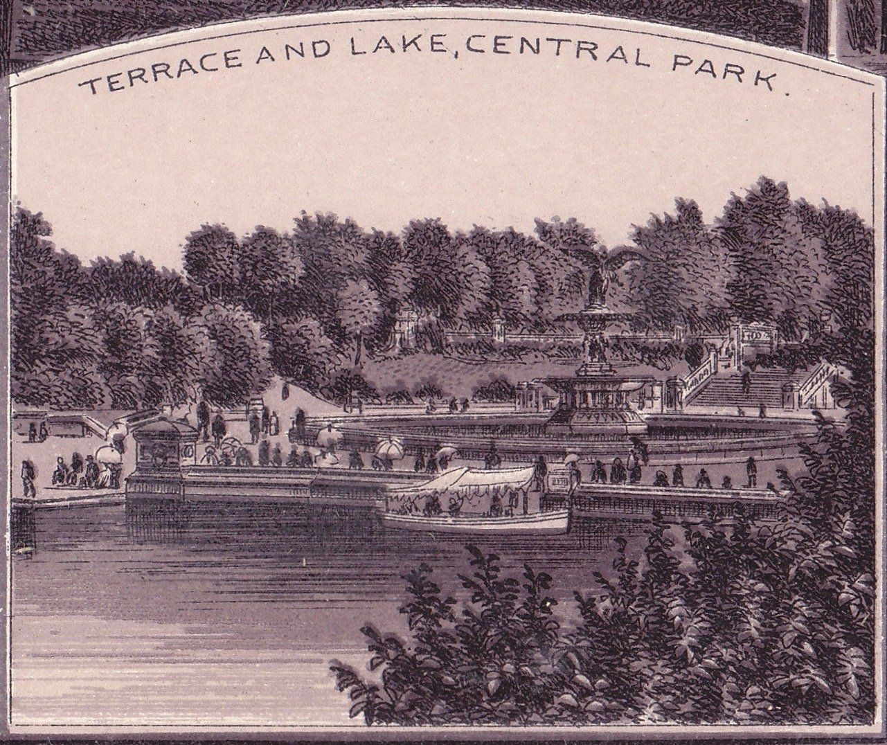 CENTRAL PARK. TERRACE AND LAKE, CENTRAL PARK.