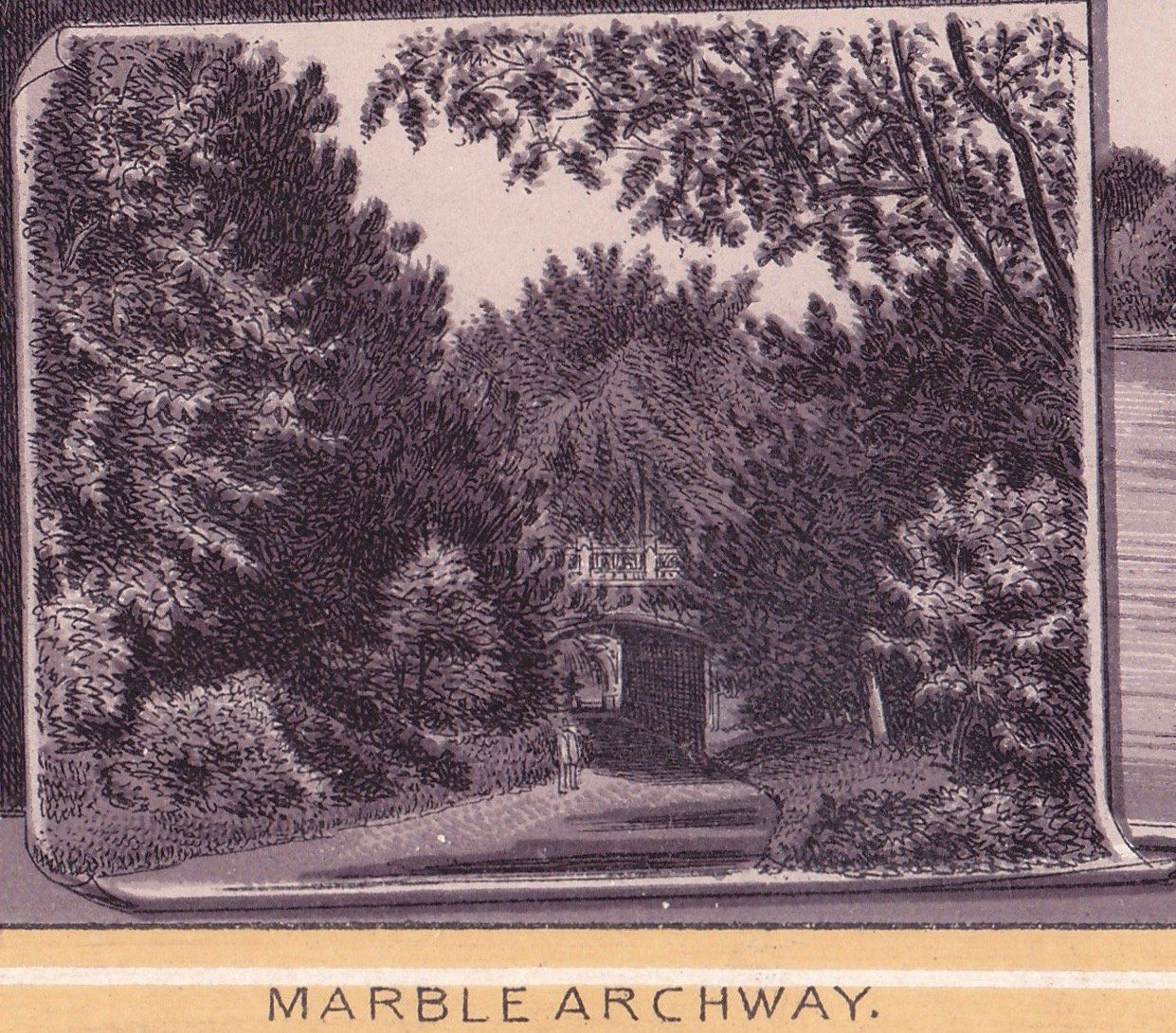 CENTRAL PARK. MARBLE ARCHWAY.
