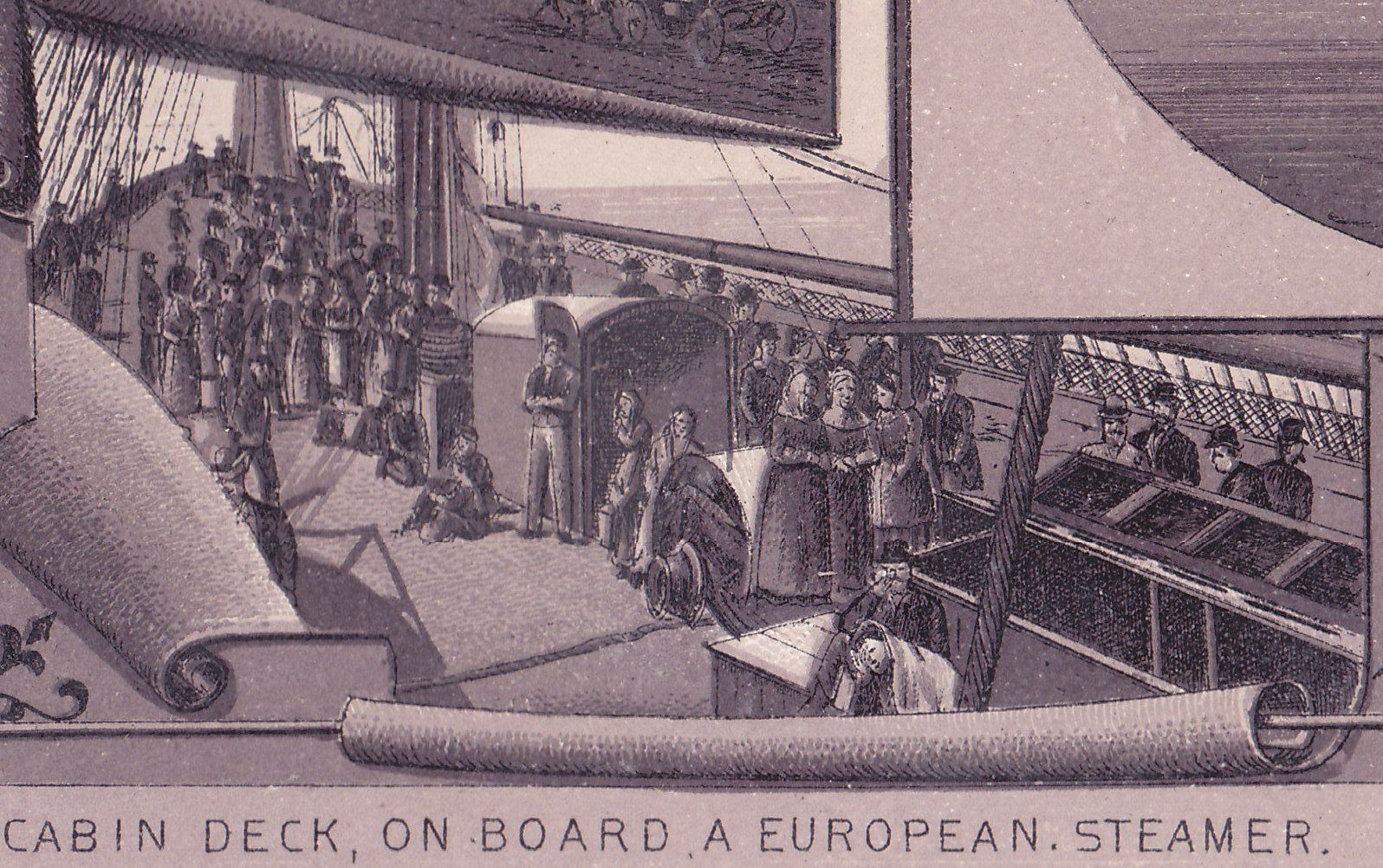 CABIN DECK, ON BOARD A EUROPEAN STEAMER.