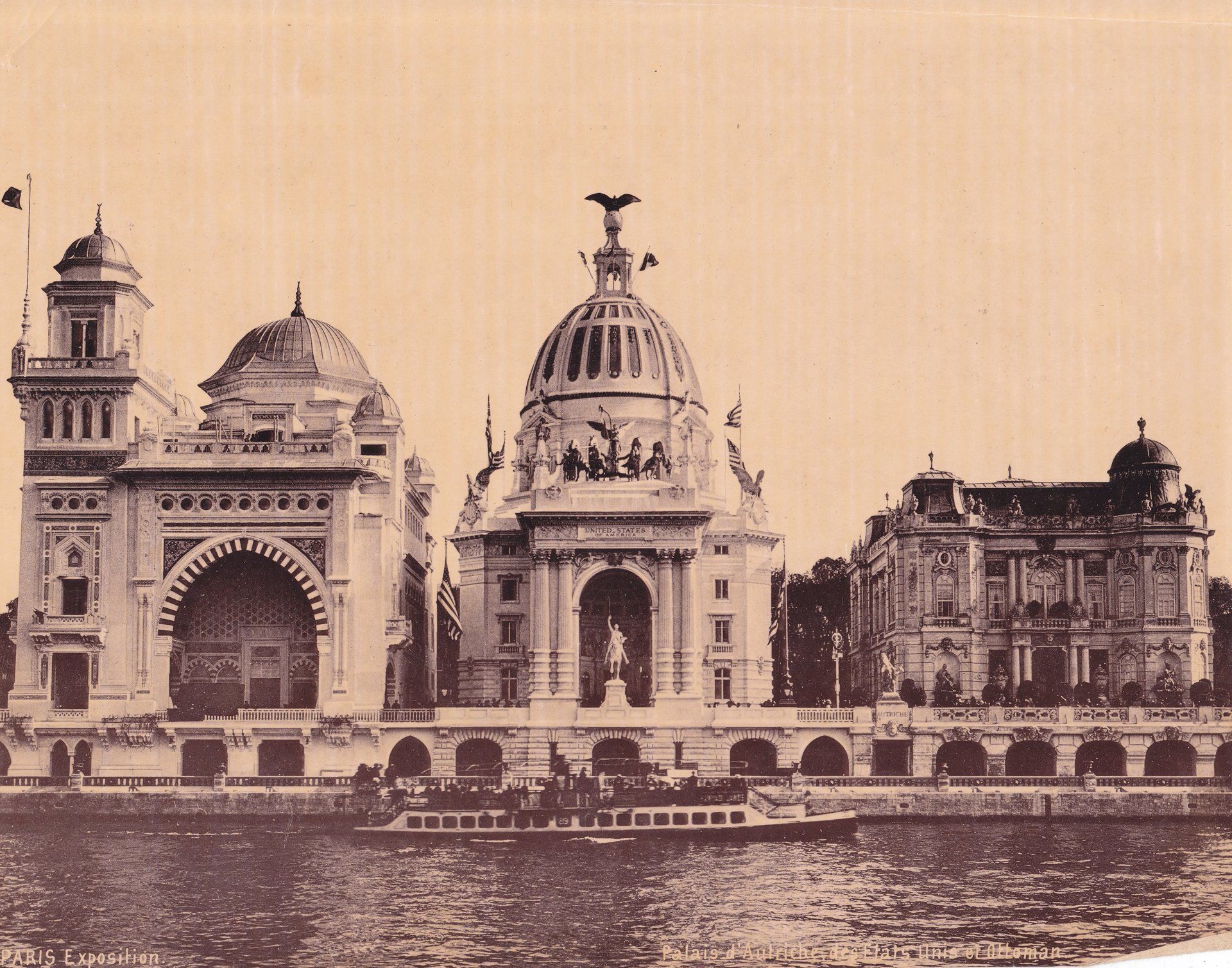 PARIS Exposition. Palais d'Autriche, des Etats Unis et Ottoman