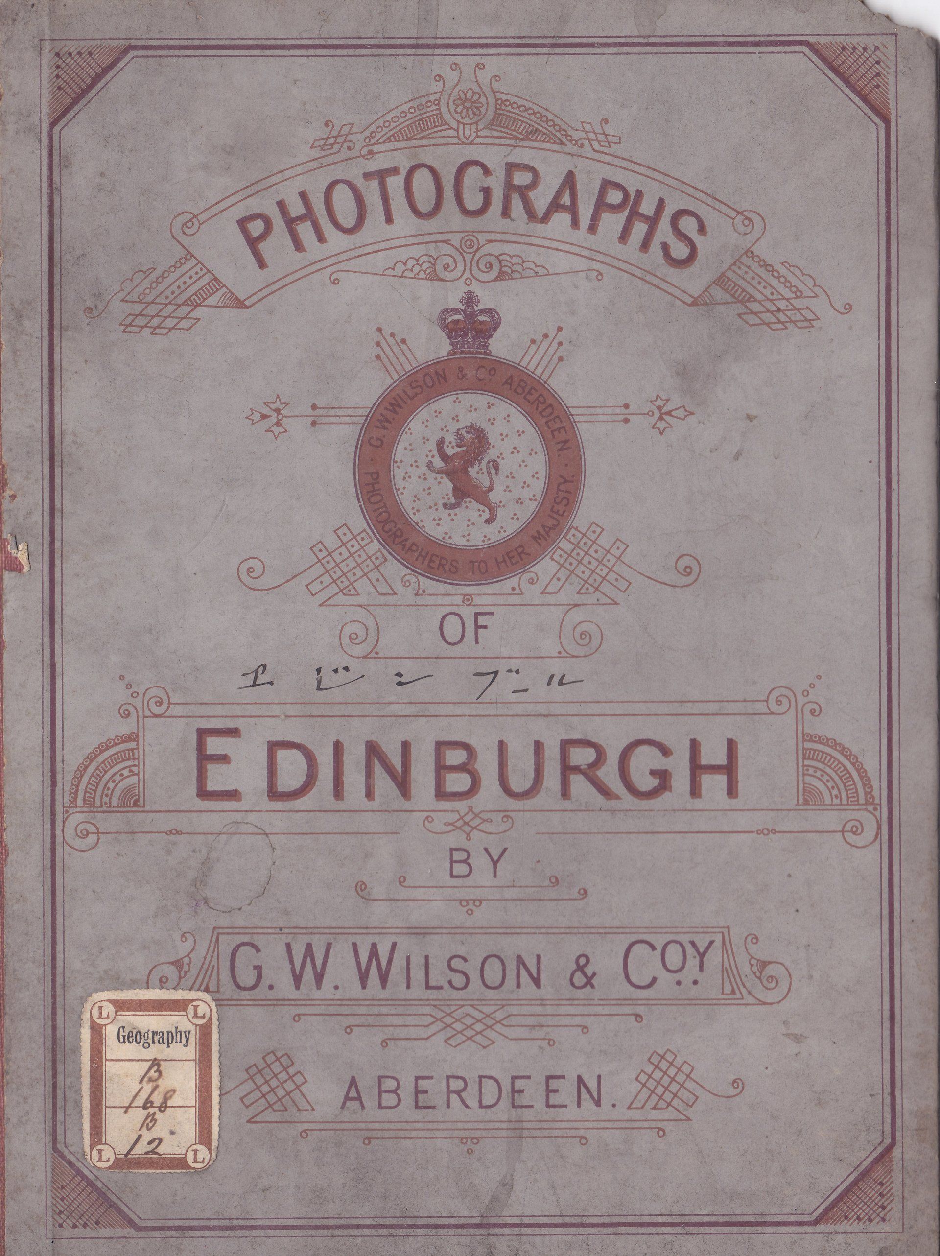 PHOTOGRAPHS OF EDINBURGH