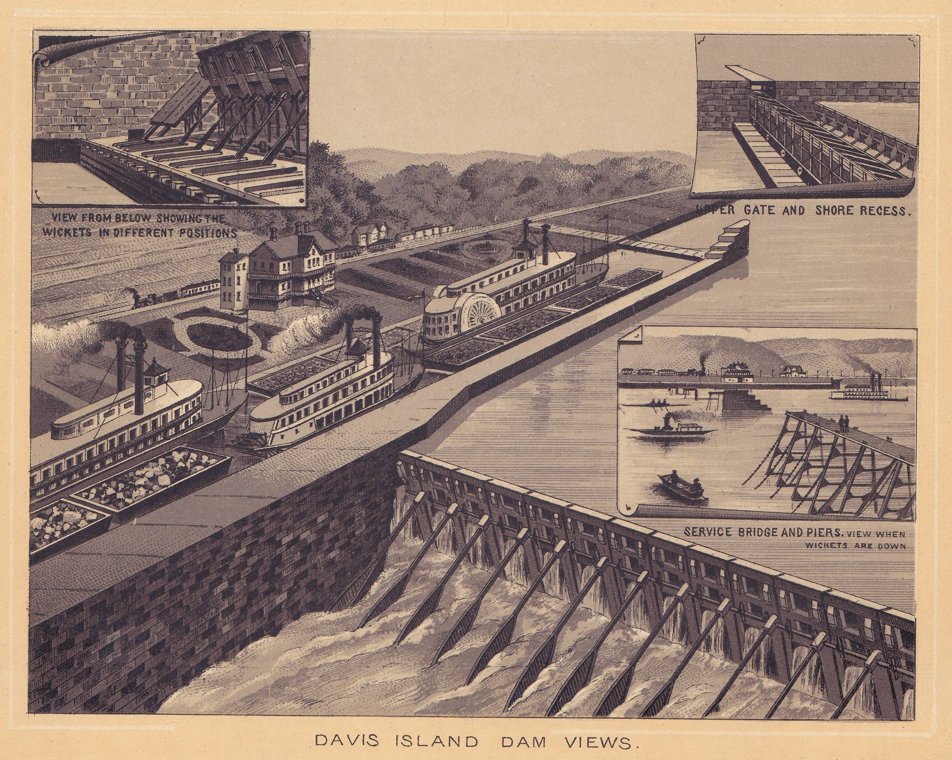 DAVIS ISLAND DAM VIEWS.