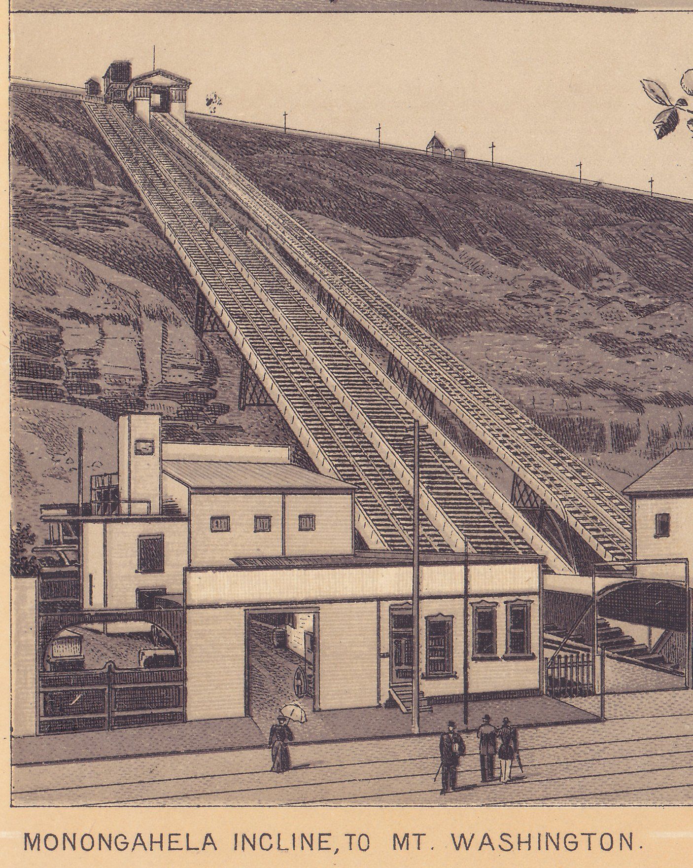 MONONGAHELA INCLINE, TO MT. WASHINGTON.