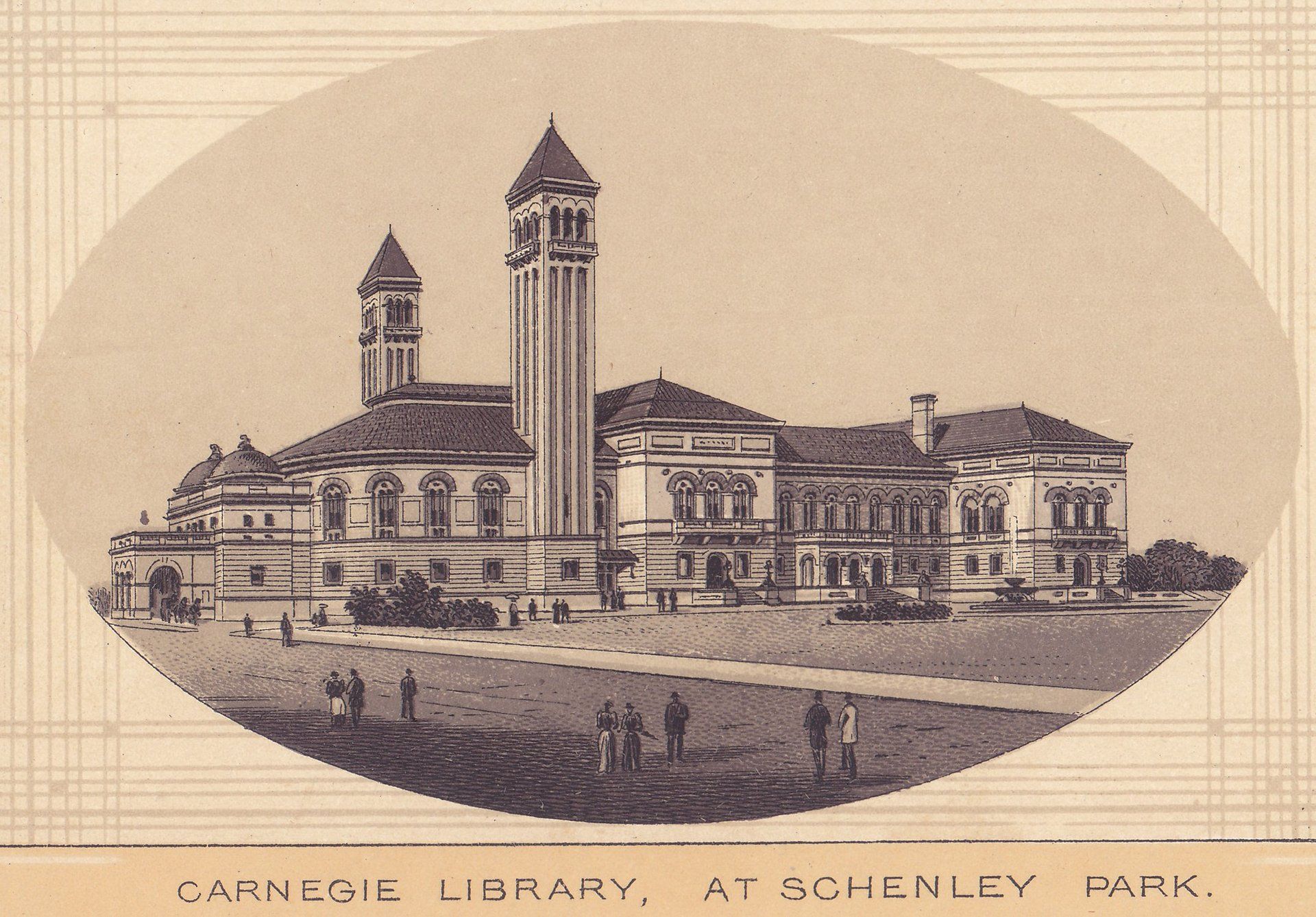 CARNEGIE LIBRARY, AT SCHENLEY PARK.