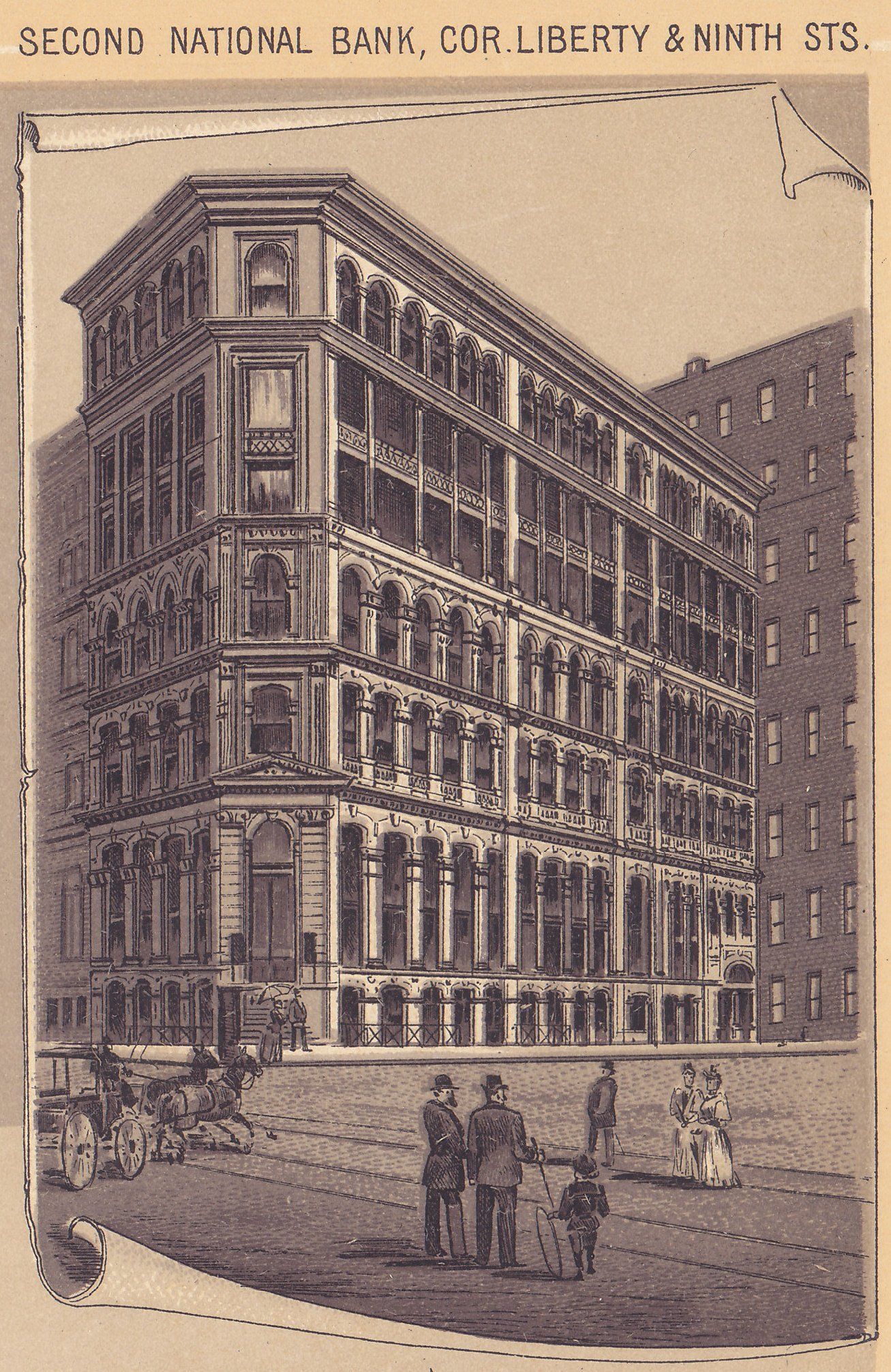 SECOND NATIONAL BANK, COR. LIBERTY & NINTH STS.