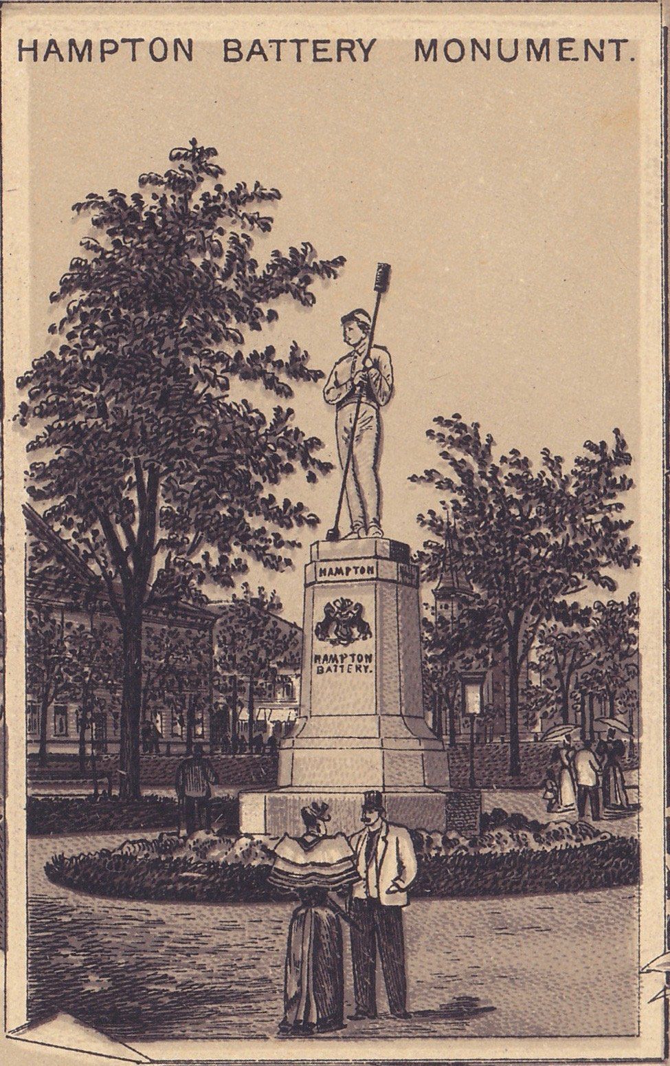 VIEWS IN ALLEGHENY PARK. HAMPTON BATTERY MONUMENT.