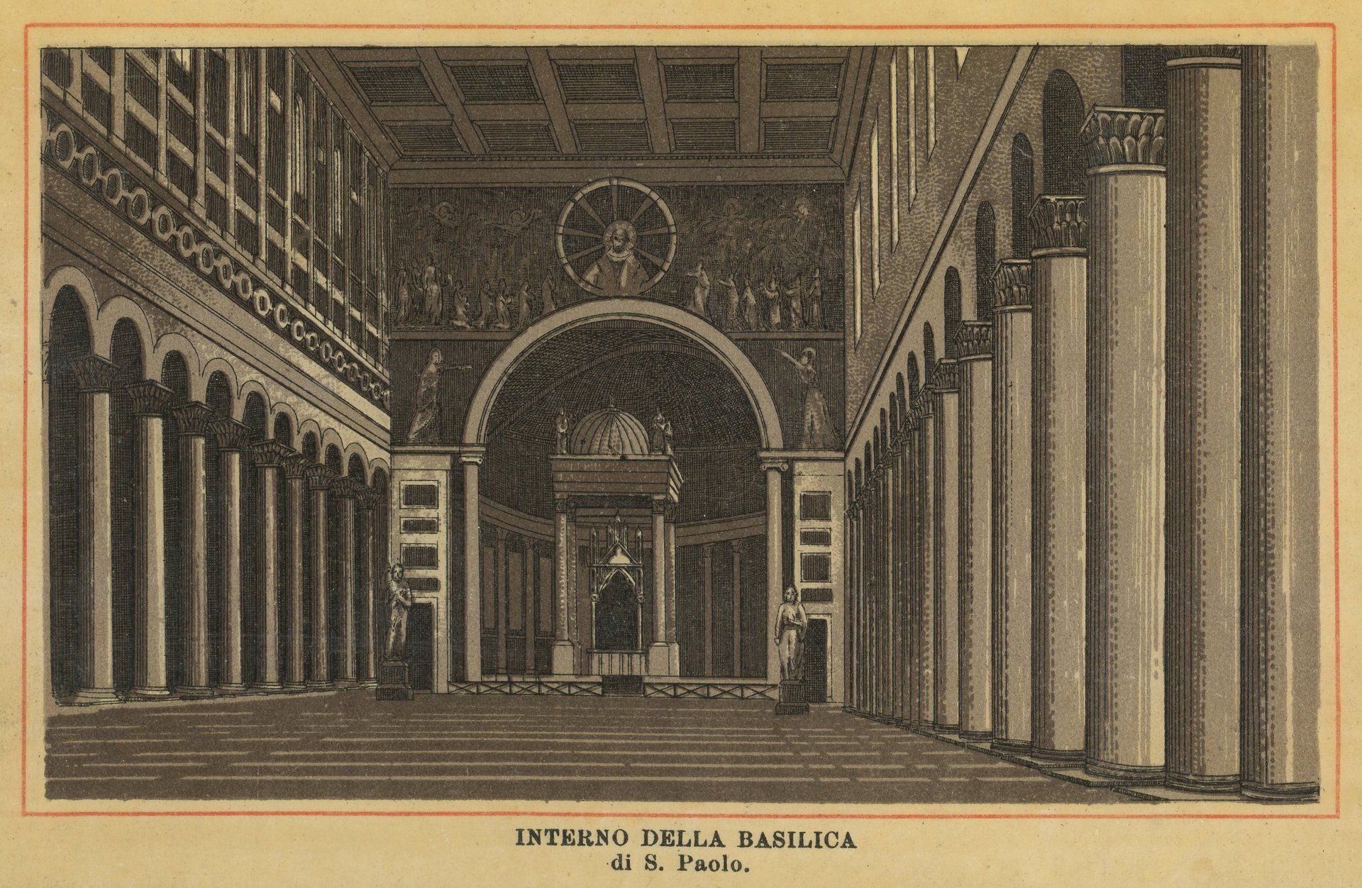 INTERNO DELLA BASILICA di S. Paolo.