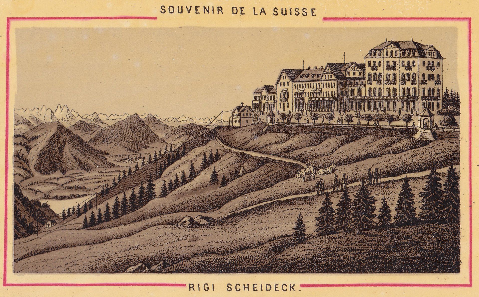SOUVENIR DE LA SUISSE RIGI SCHEIDECK.