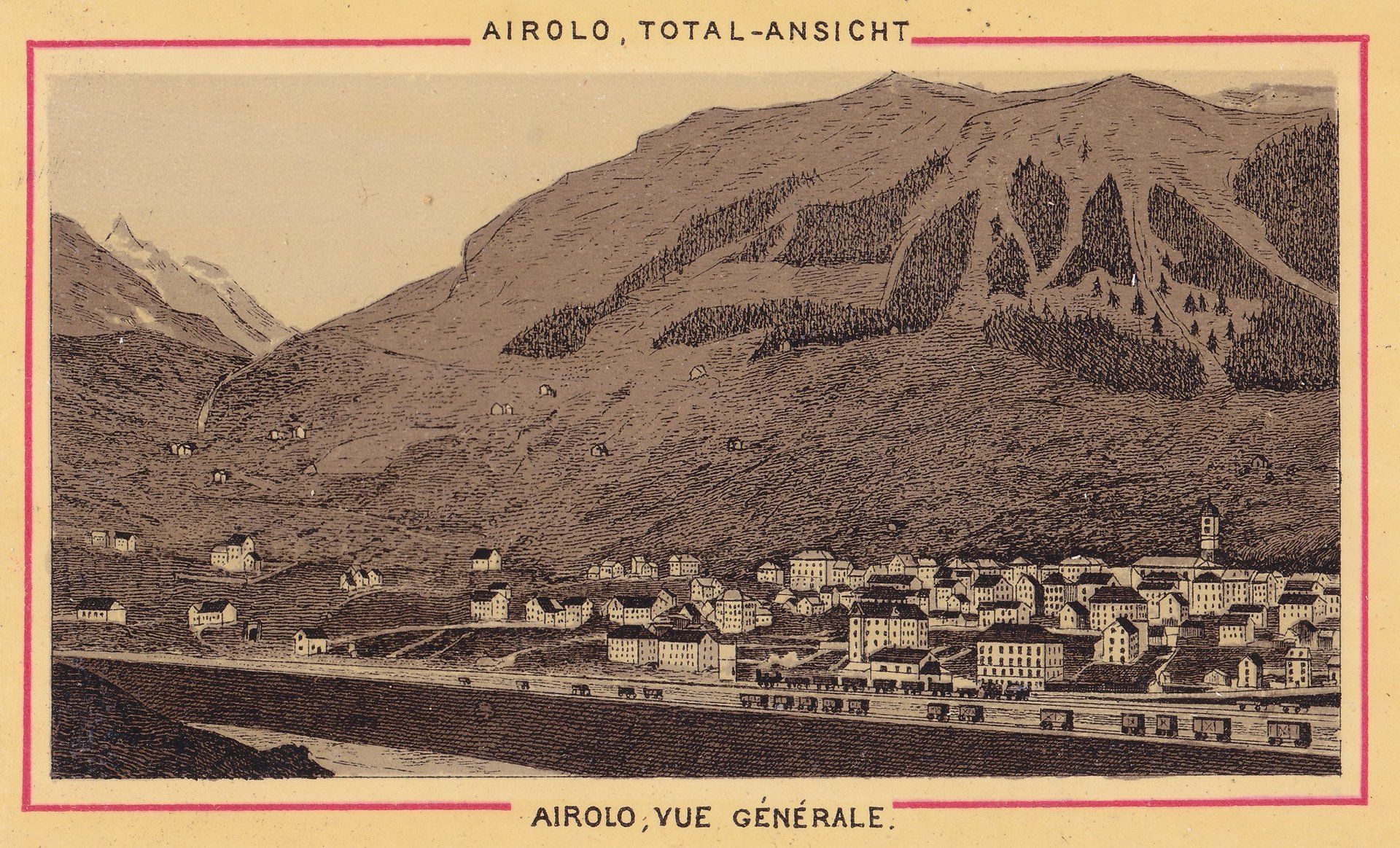 AIROLO, TOTAL-ANSICHT AIROLO, VUE GÉNÉRALE.