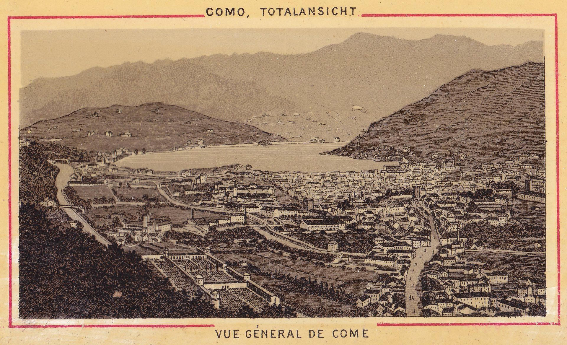 COMO, TOTALANSICHT VUE GÉNERAL DE COME