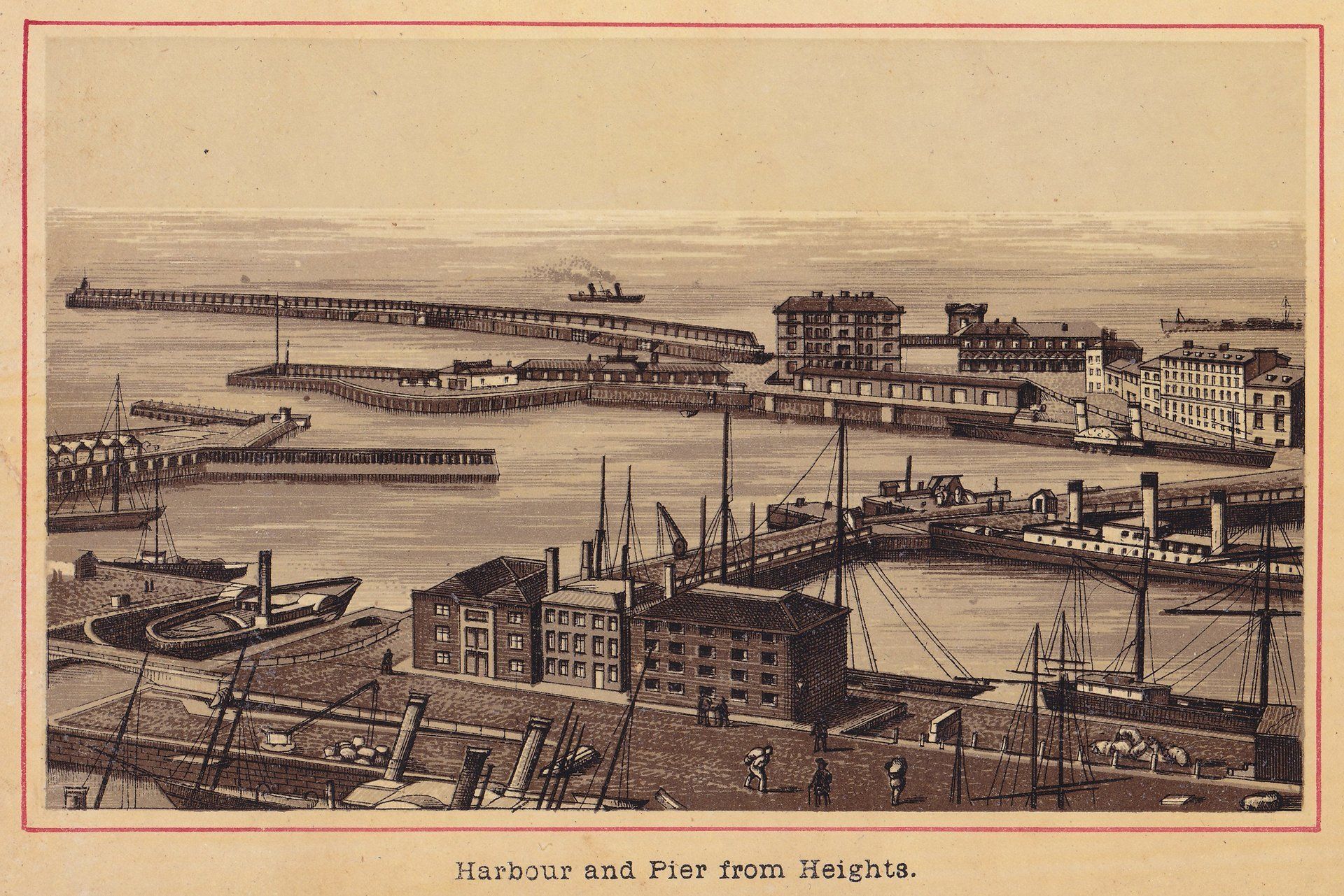 Harbour and Pier from Heights.