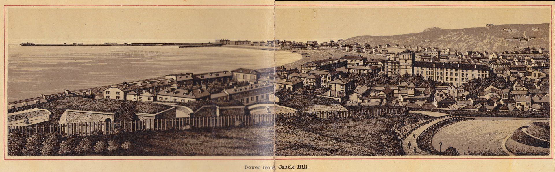 Dover from Castle Hill.