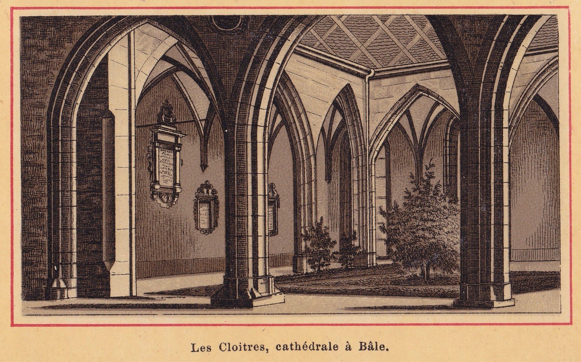 Les Cloitres, cathédrale à Bâle.