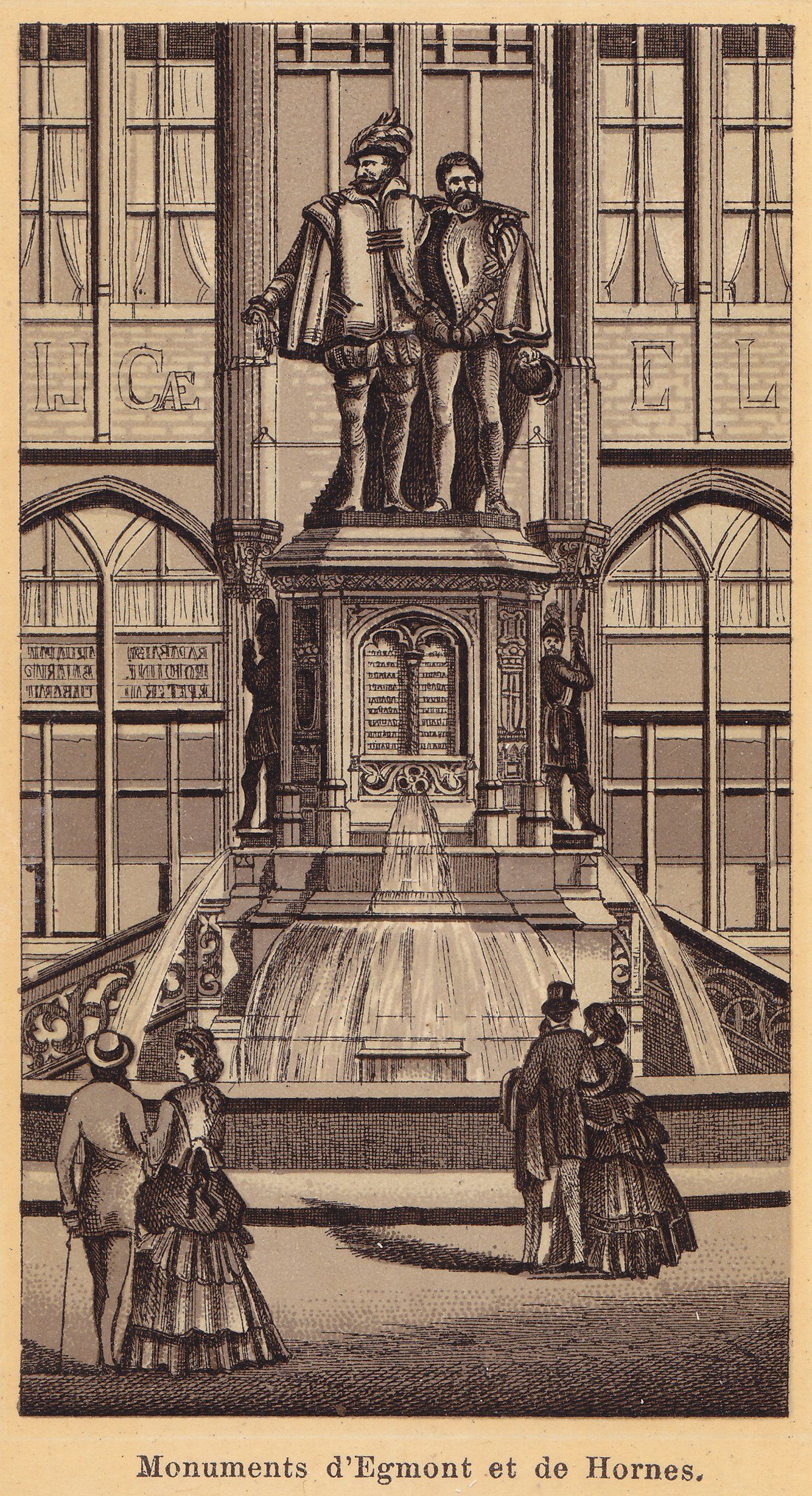 Monuments d'Egmont et de Hornes.