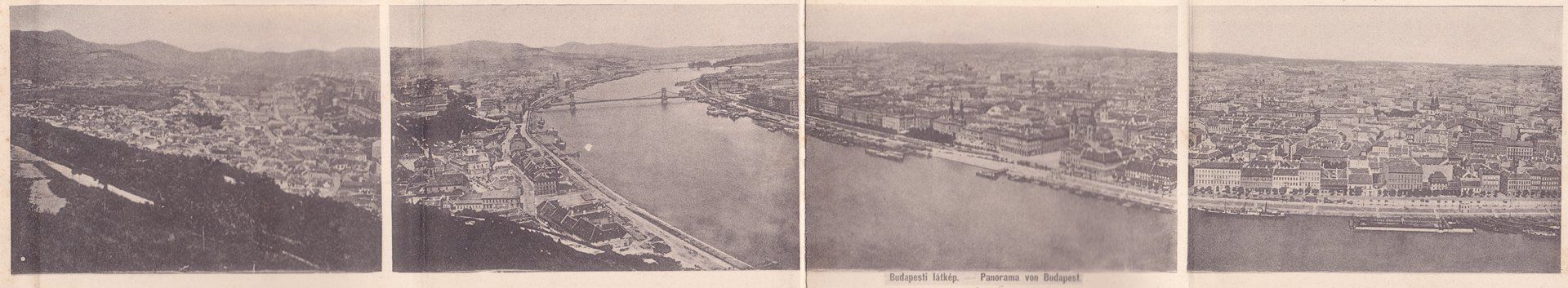 Budapesti látkép. - Panorama von Budapest.