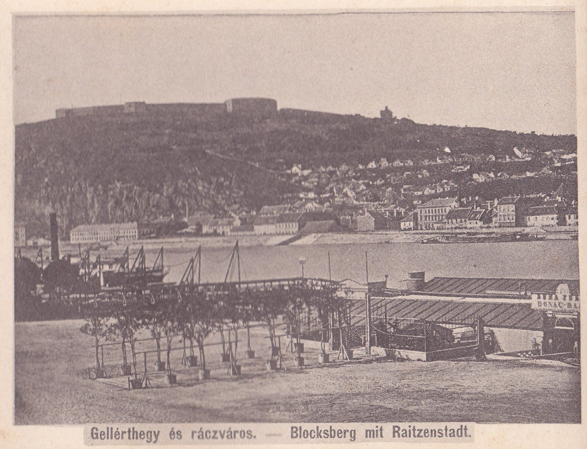 Gellérthegy és ráczváros. - Blocksberg mit Raitzenstadt.