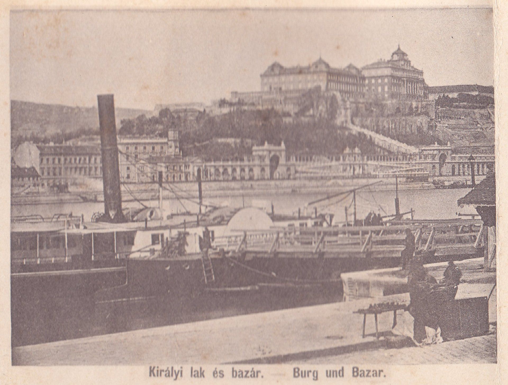 Királyi lak és bazár. - Burg und Bazar.