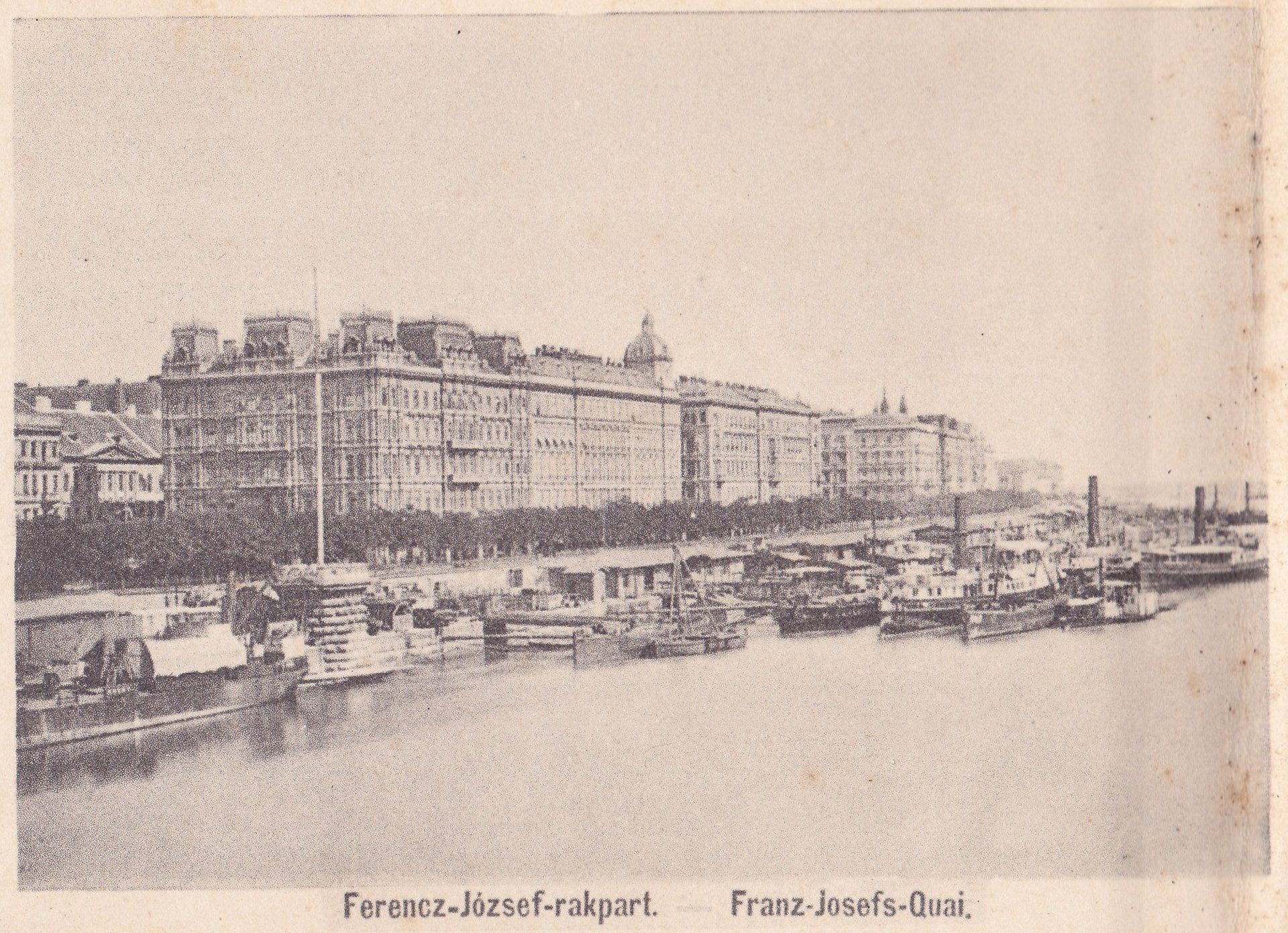 Ferencz-József-rakpart. - Franz-josefs-Quai.