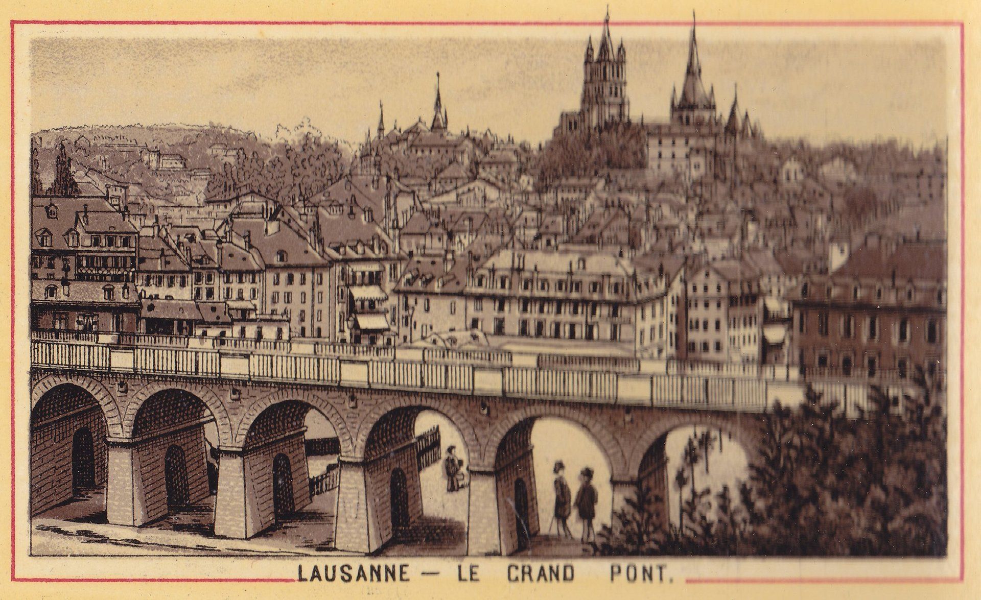 LAUSANNE - LE GRAND PONT.