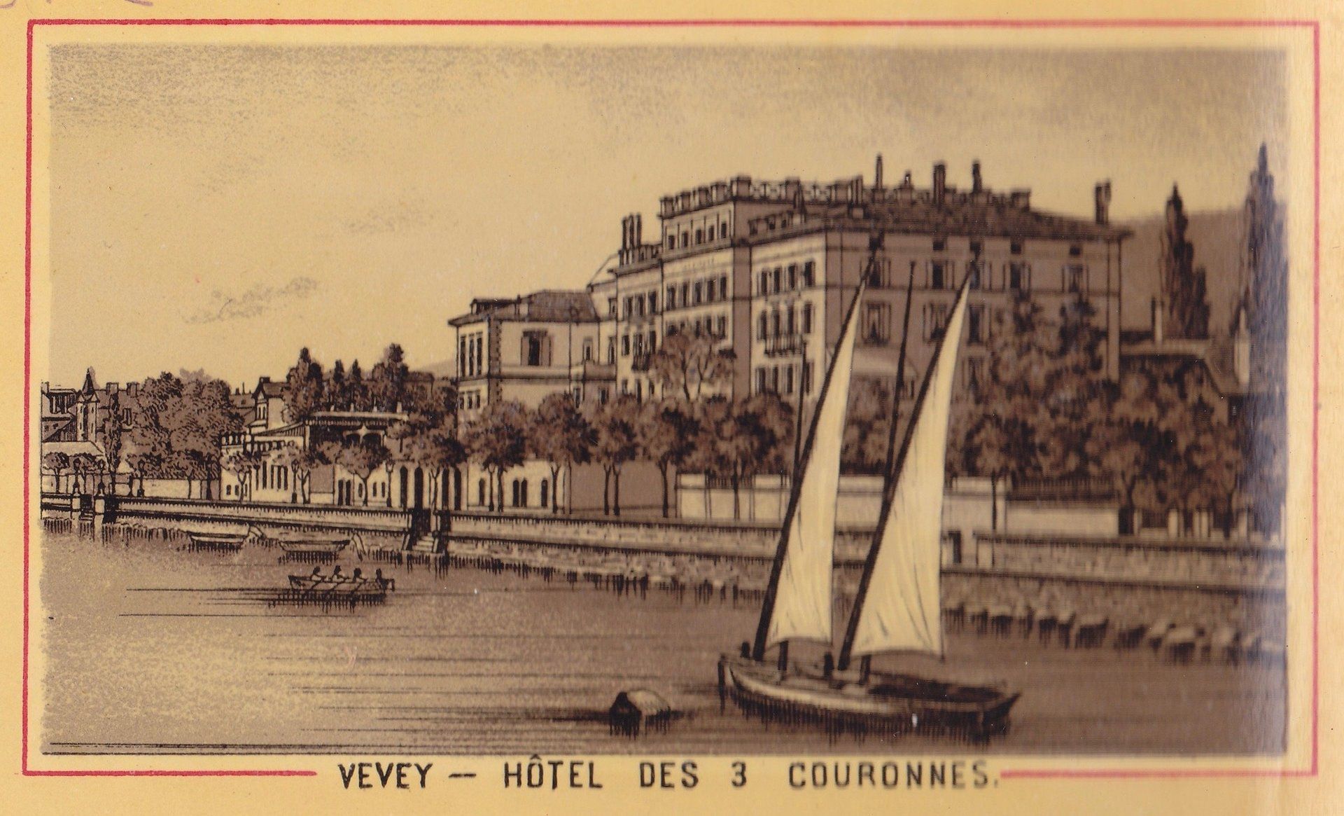 VEVEY - HÔTEL DES 3 COURONNES.