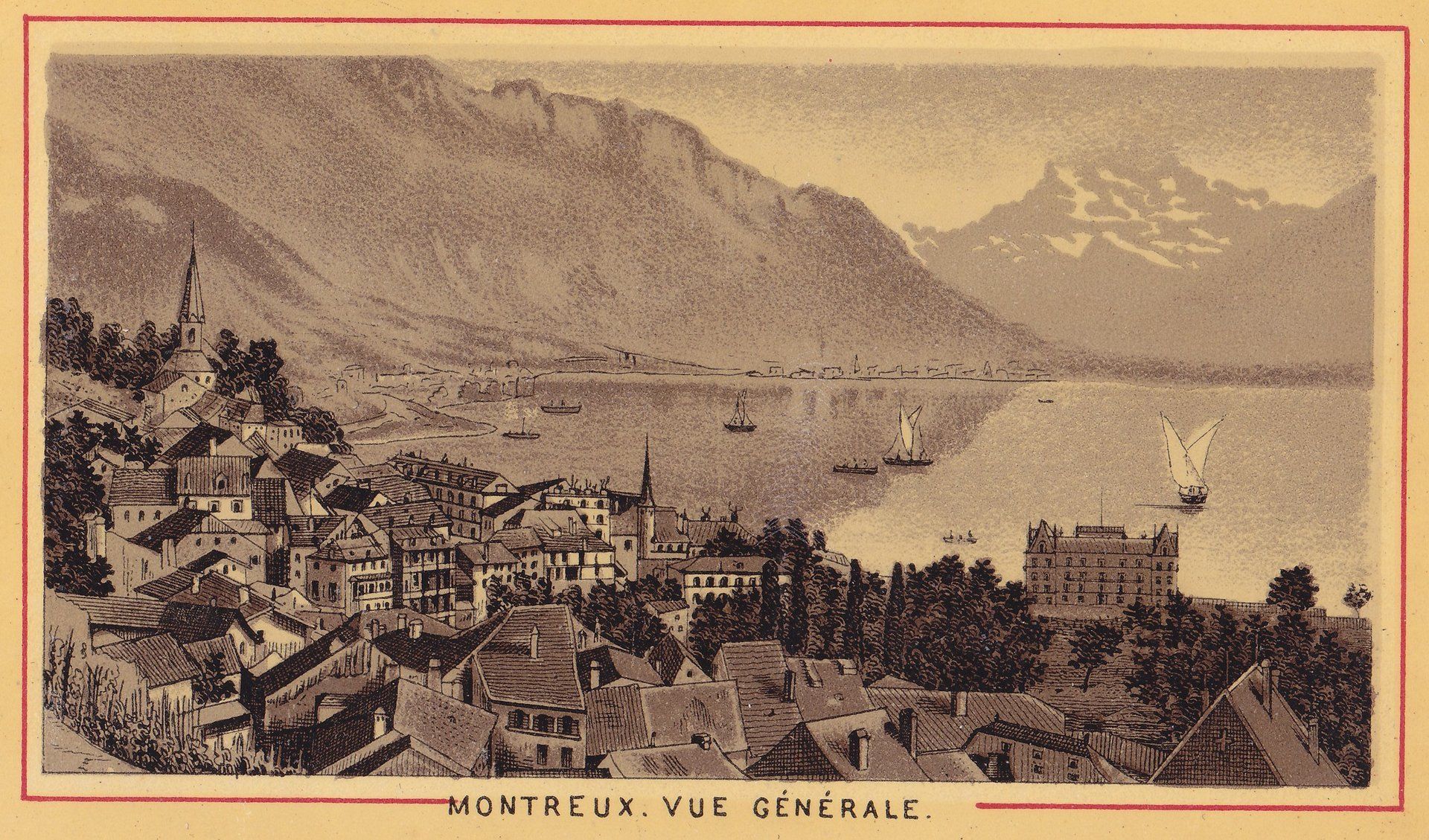 MONTREUX. VUE GÉNÉRALE.