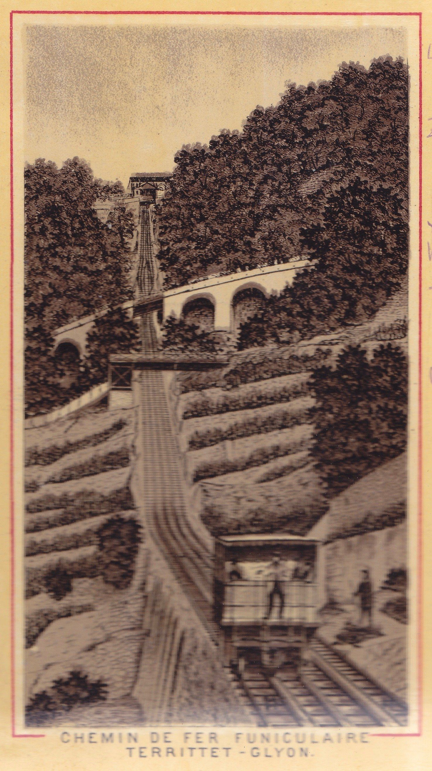 CHEMIN DE FER FUNICULAIRE TERRITTET - GLYON.
