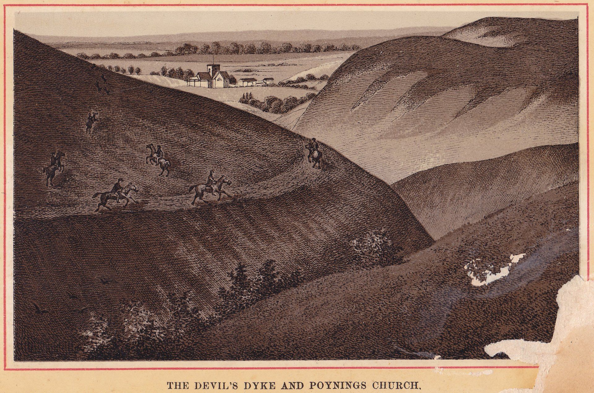 THE DEVIL'S DYKE AND POYNINGS CHURCH.