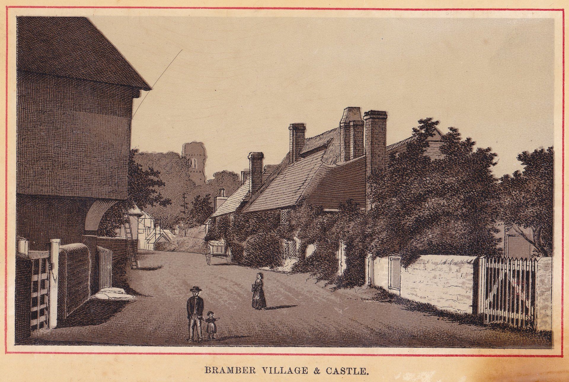 BRAMBER VILLAGE & CASTLE.