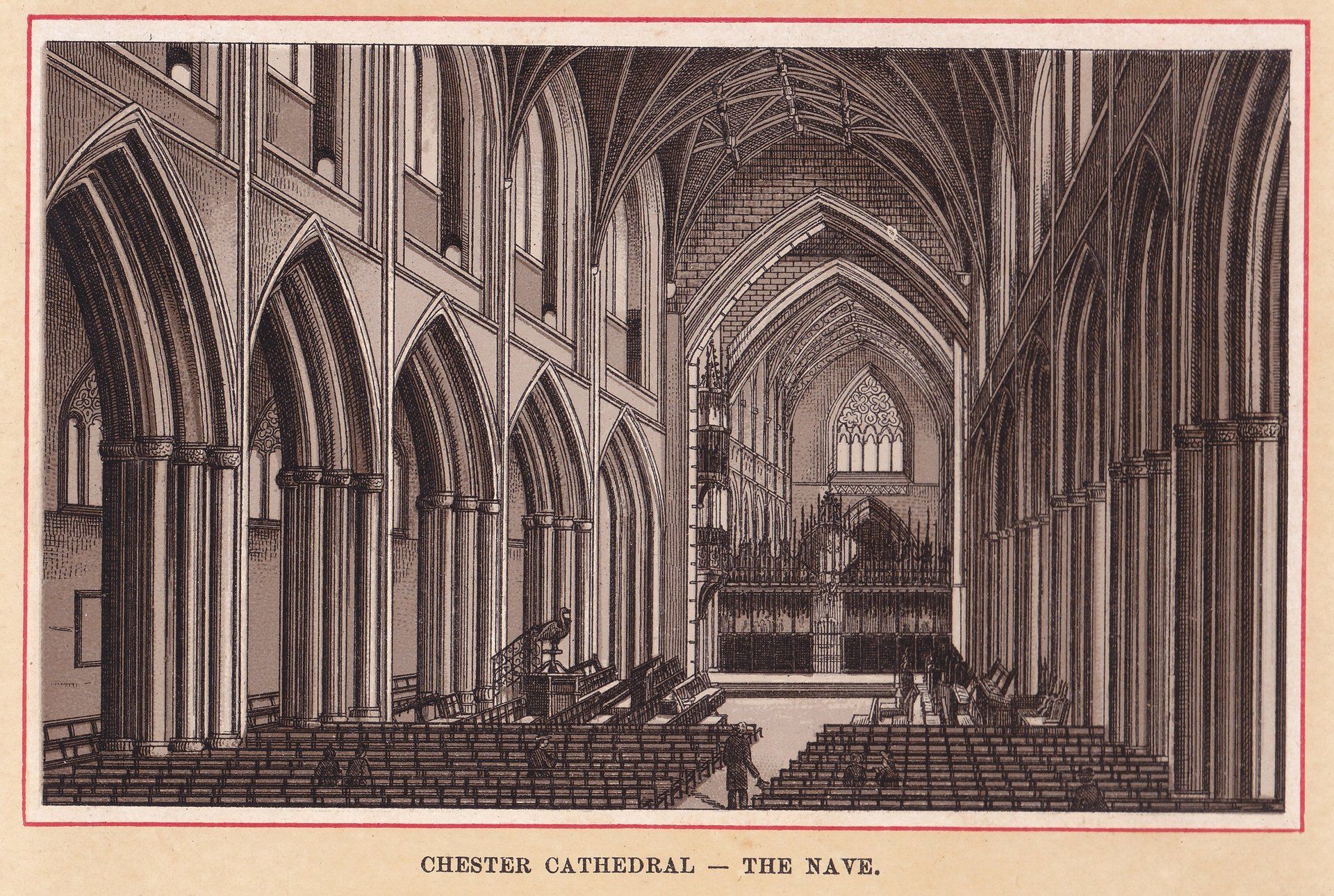 CHESTER CATHEDRAL - THE NAVE.