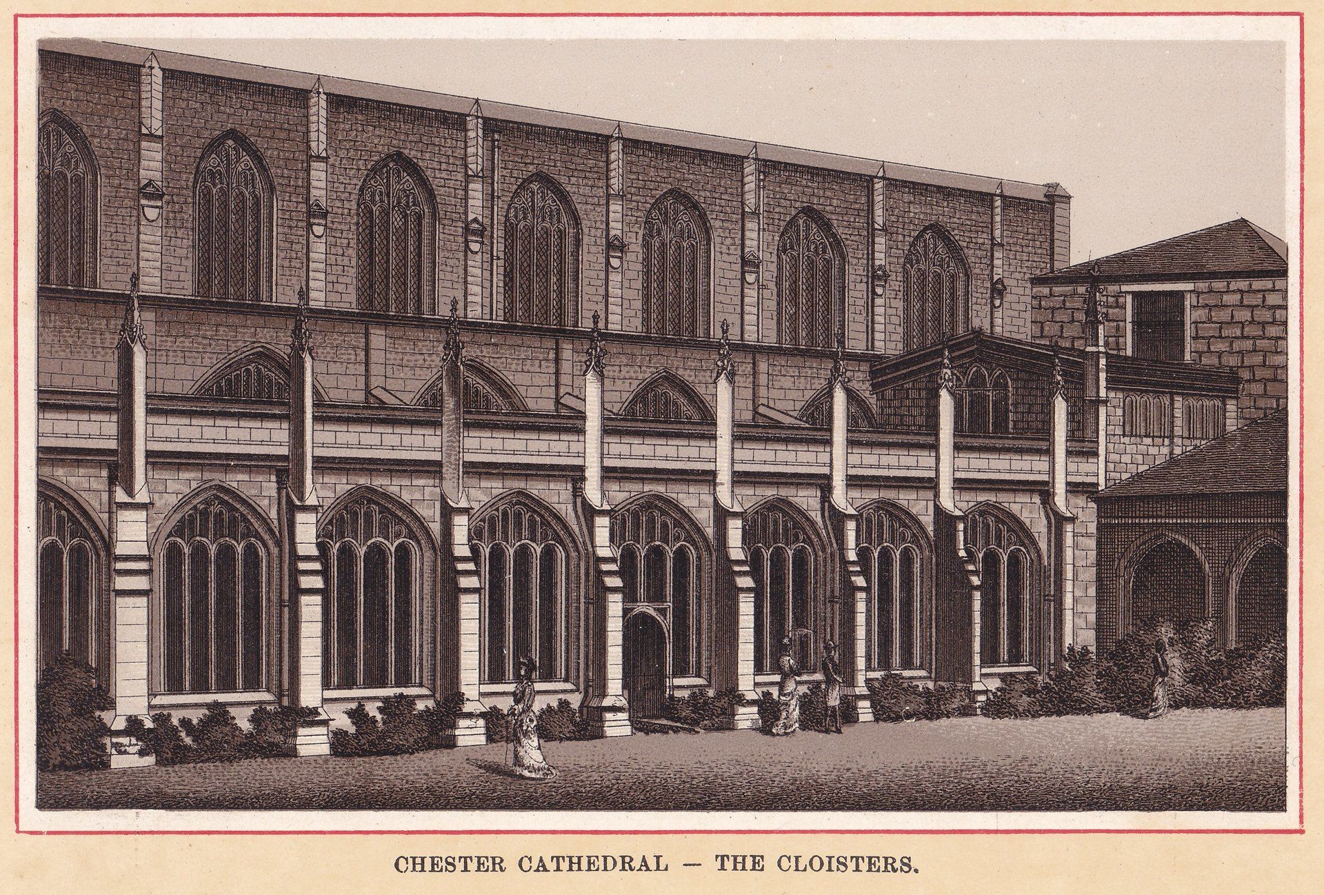CHESTER CATHEDRAL - THE CLOISTERS.